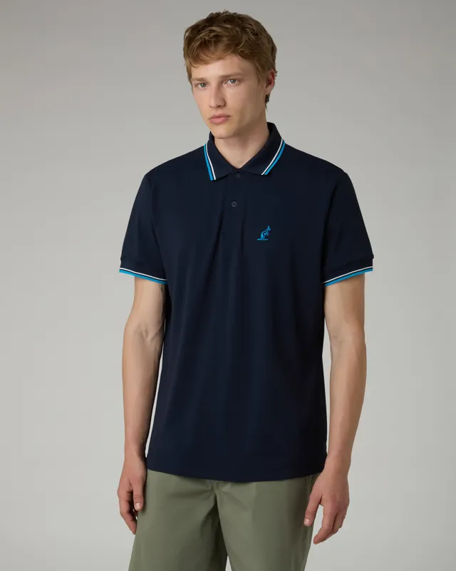 australian-2-stripes-polo-shirt-polo-tecnica-blu-navy-collo-rigato image 1