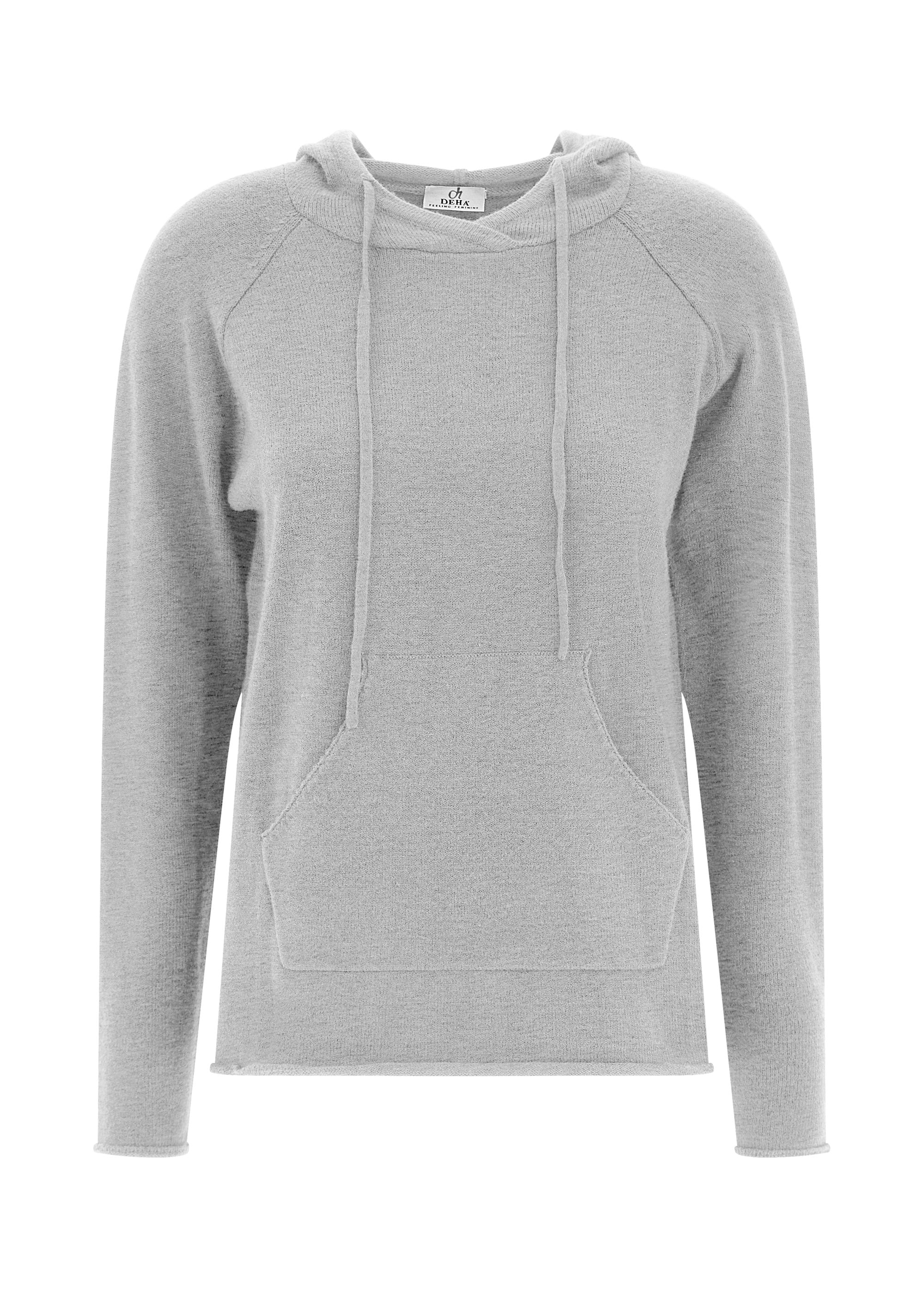 deha-pullover-con-cappuccio-grigio image 5