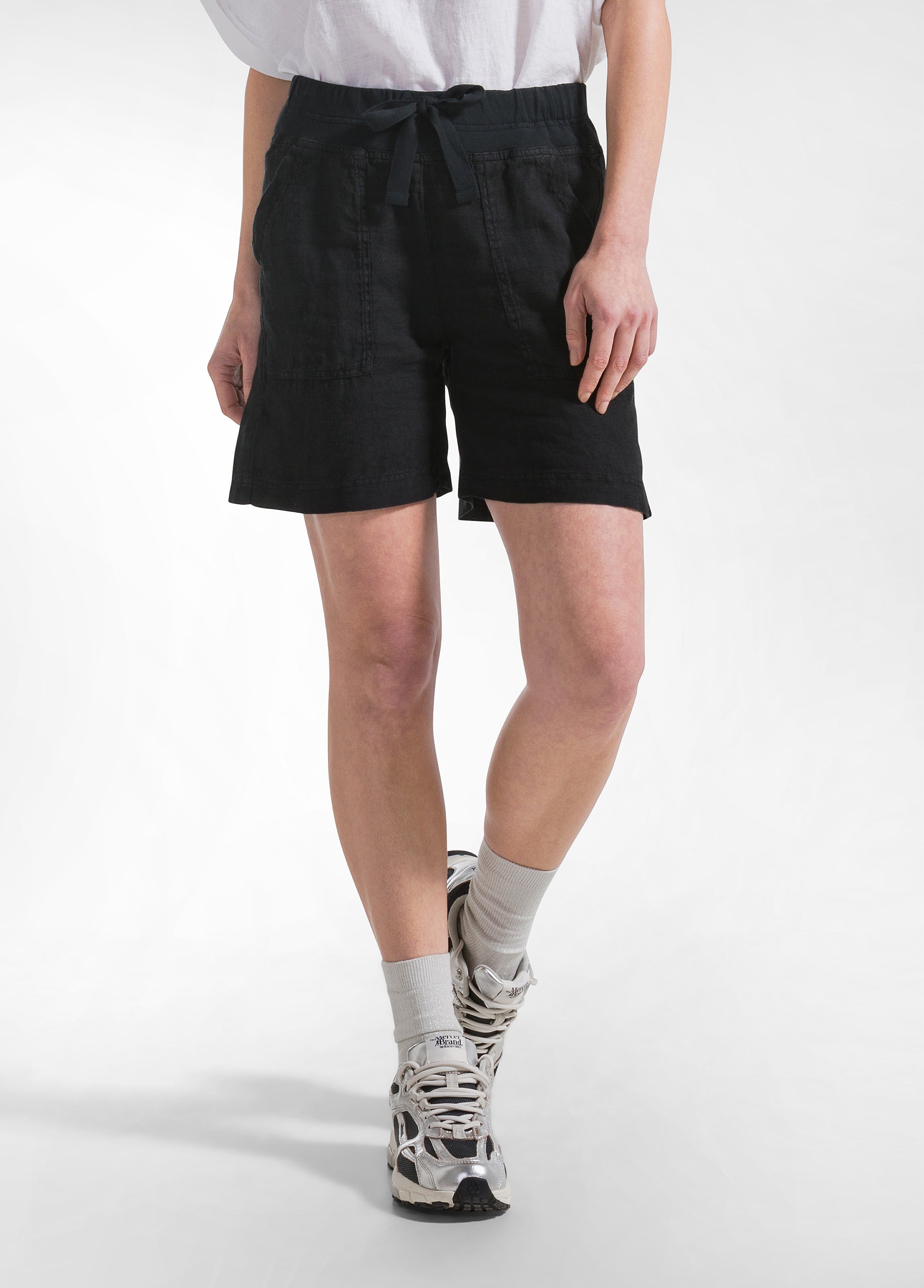 deha-shorts-in-lino-nero image 2