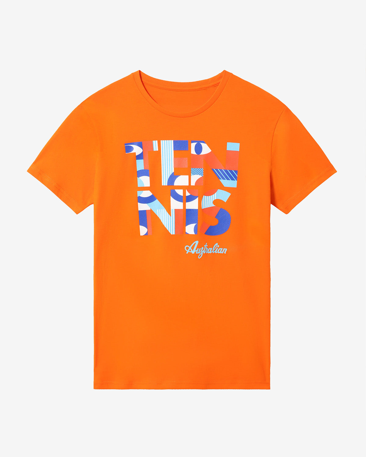 australian-tennis-geometry-t-shirt-teuts0063-t-shirt-tennis-cotone-arancio-acces image 4
