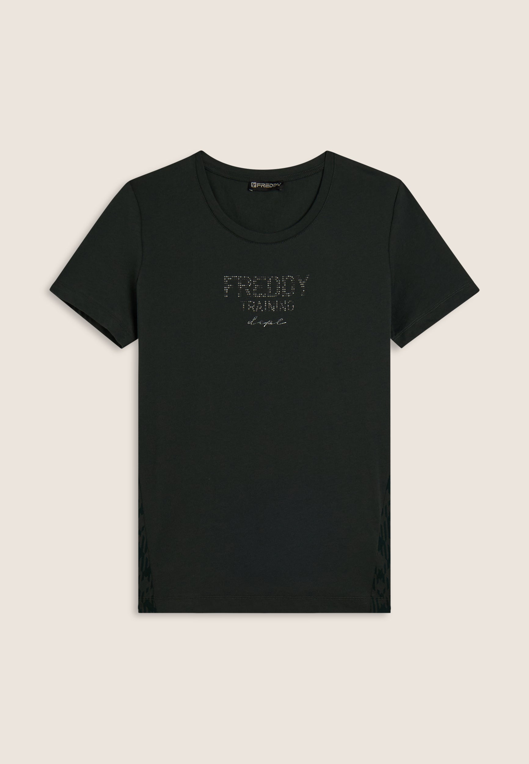 freddy-t-shirt-raglan-donna-maniche-lunghe-con-inserto-geometrico image 5