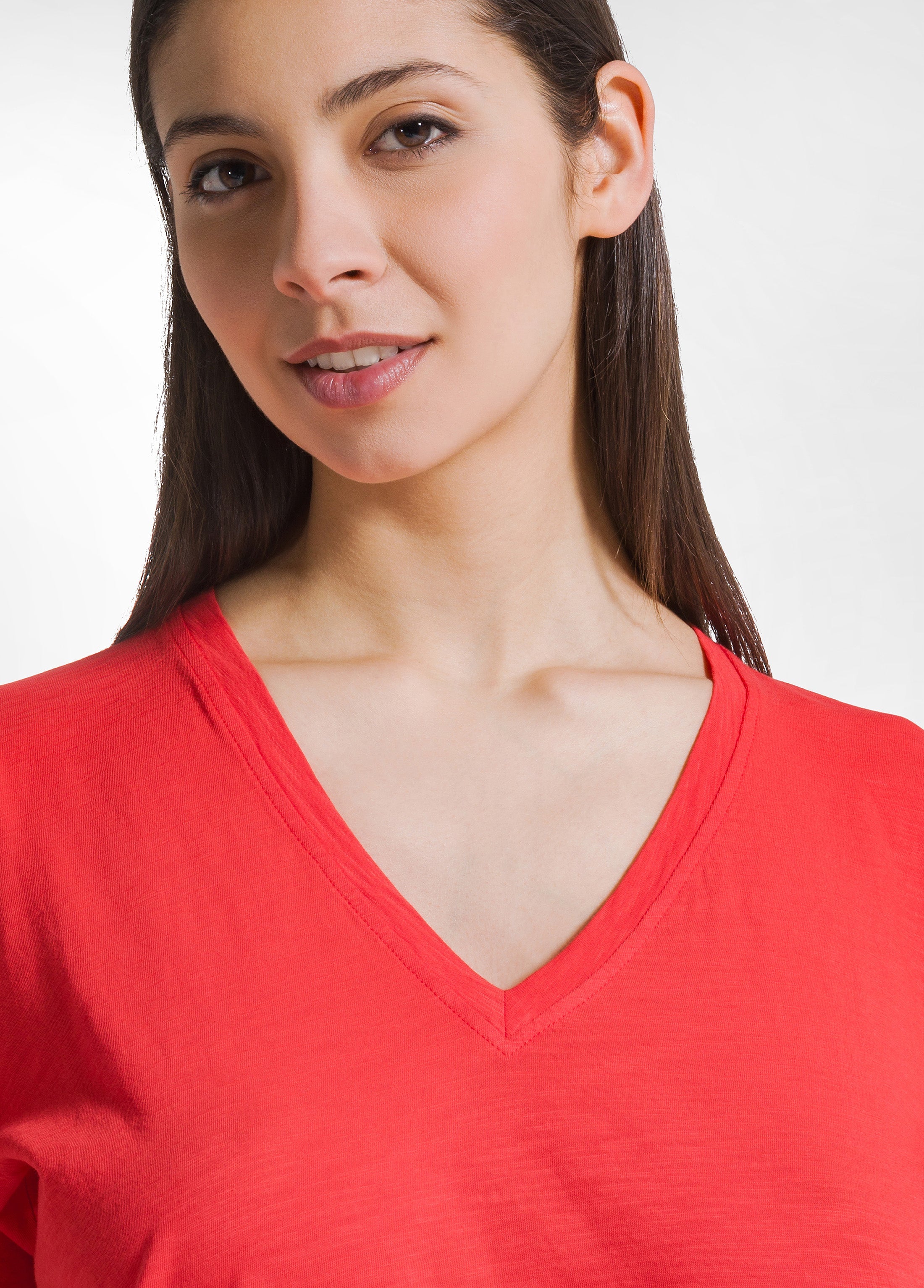 deha-t-shirt-flamm-scollo-ampio-rosso image 3