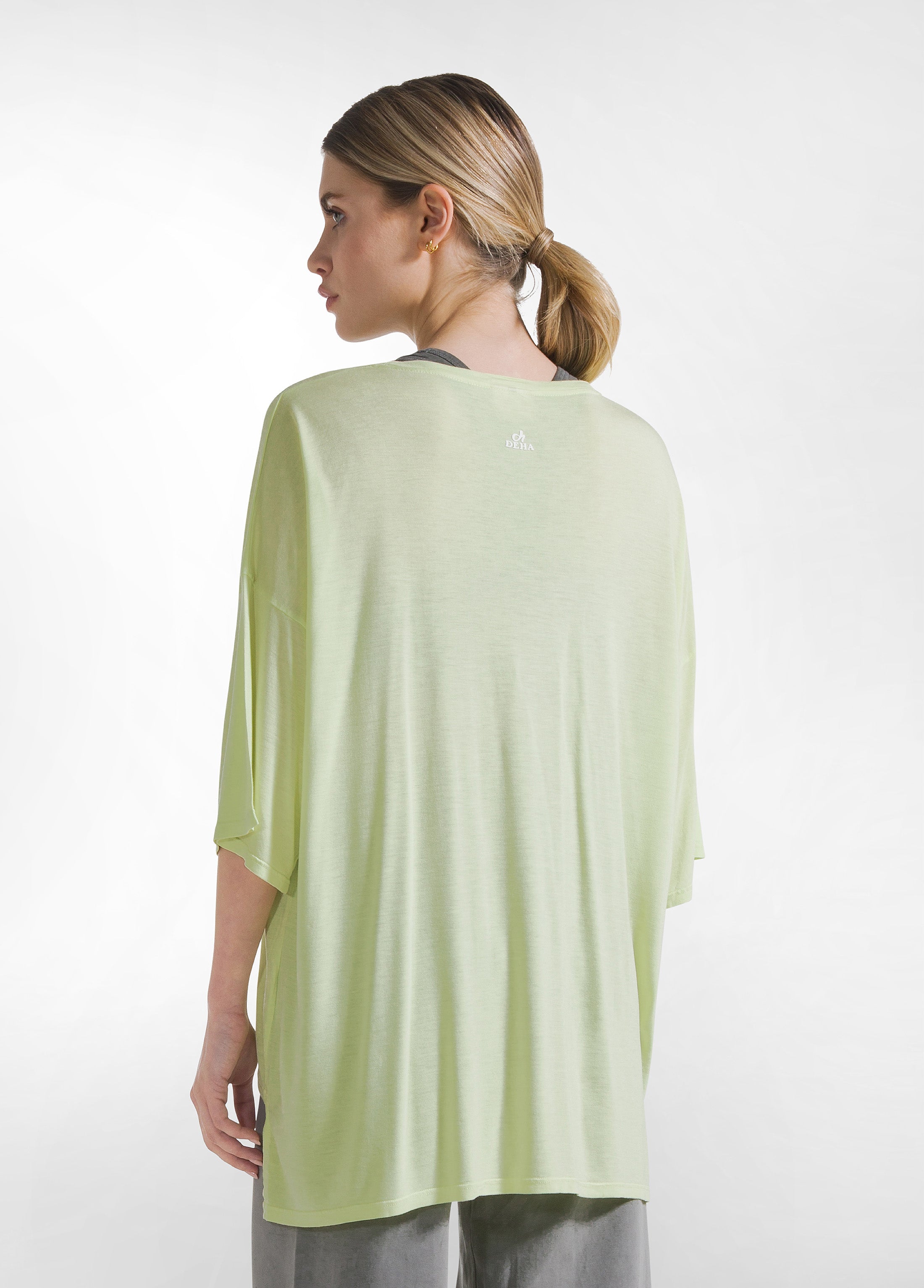 deha-d42044-t-shirt-yoga-oversize-gialla-maglia-fluida image 2
