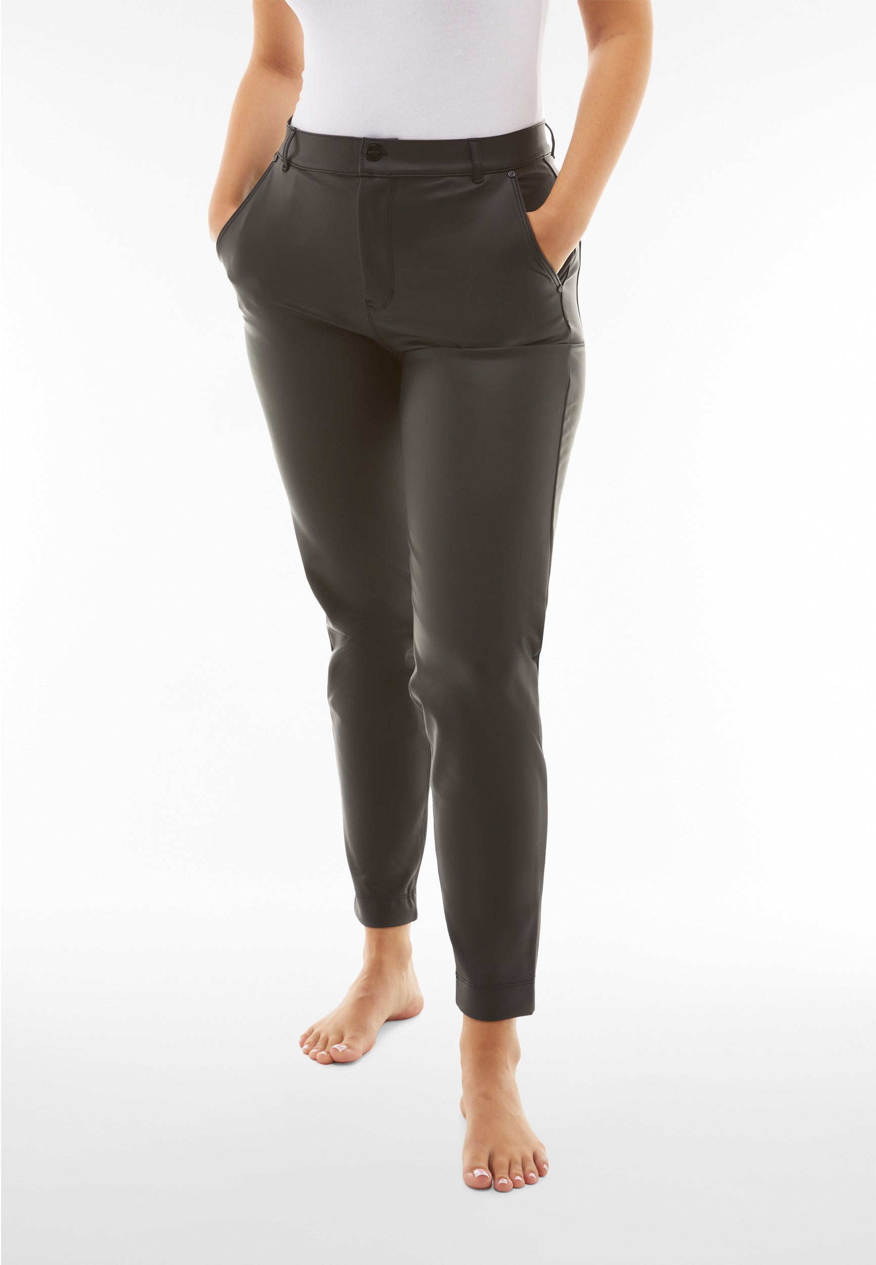 freddy-black-wr-up-pantaloni-coated-superskinny-vita-alta-con-tasche-chino image 1