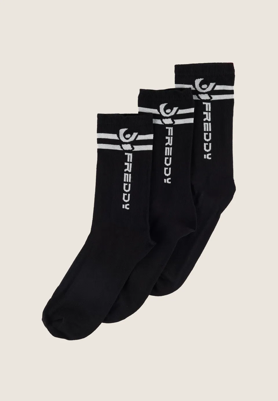 freddy-calzini-taglio-medio-con-logo-pack-da-3-paia-unisex image 1