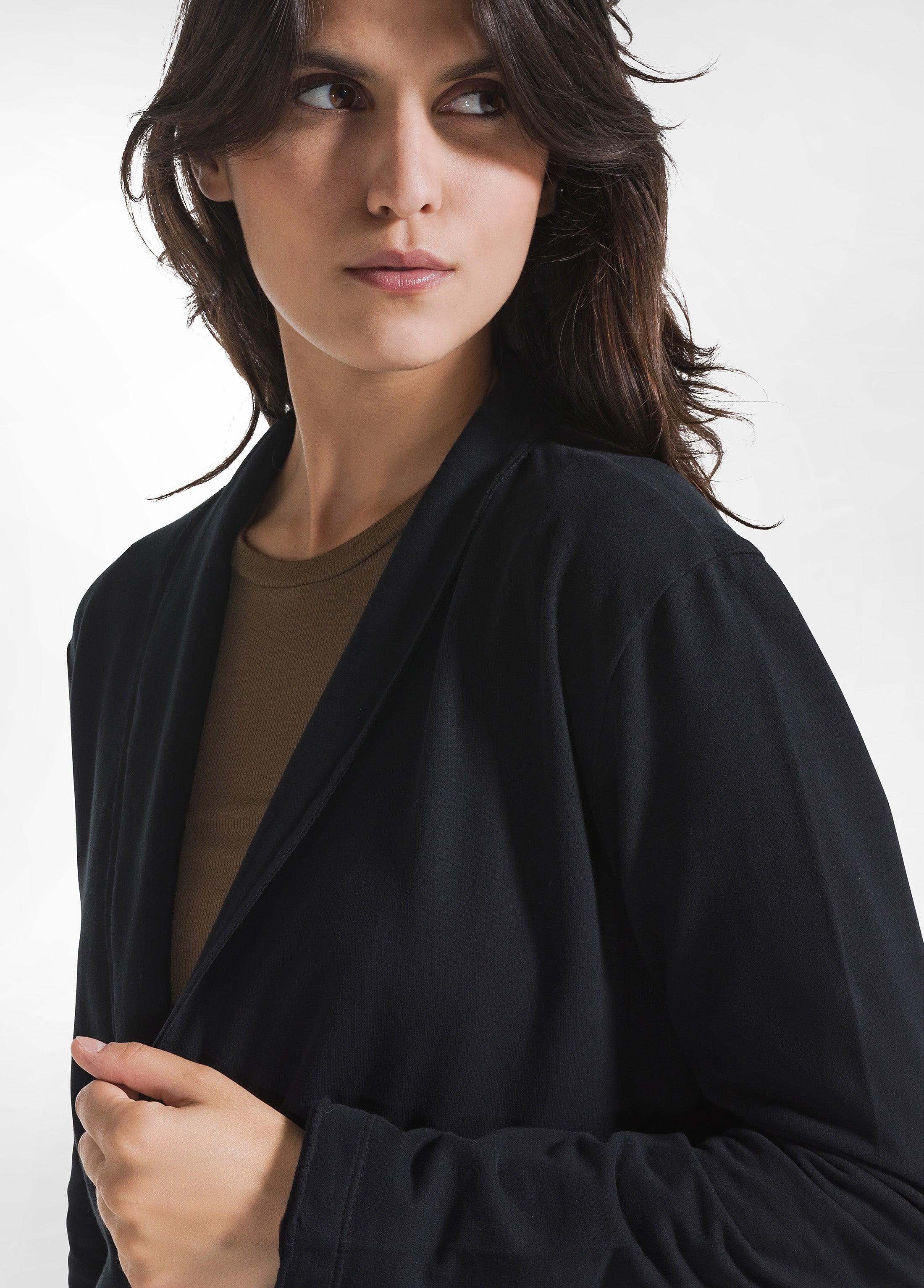 deha-blazer-a00572-in-cotone-stretch-nero image 5