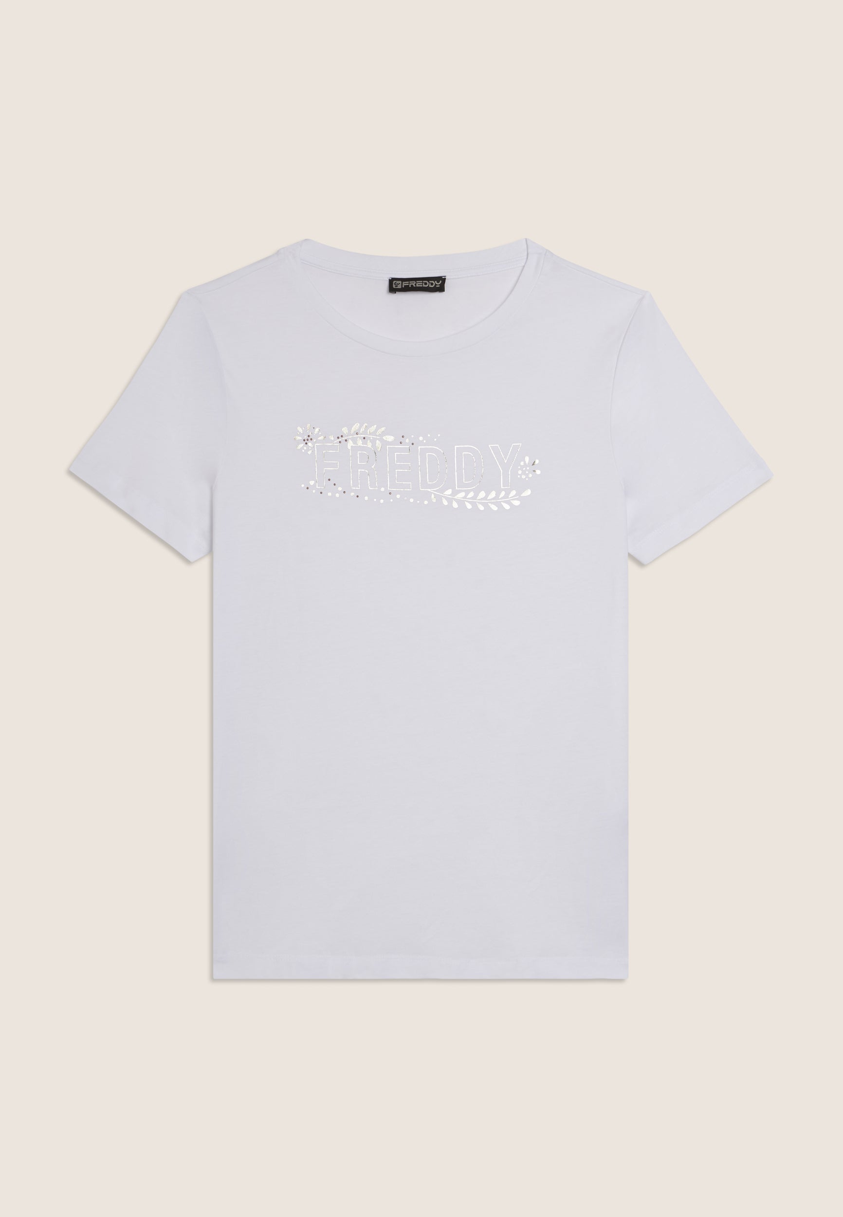 freddy-t-shirt-manica-corta-con-decori-floreali-e-borchie image 5
