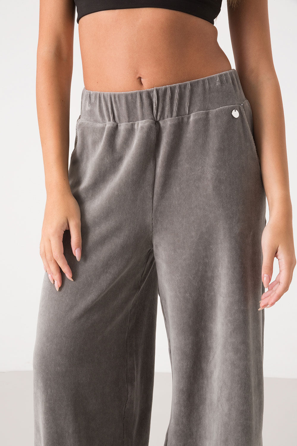 dimensione-danza-pantalone-ampio-in-velluto-leggero-a-coste-donna image 4