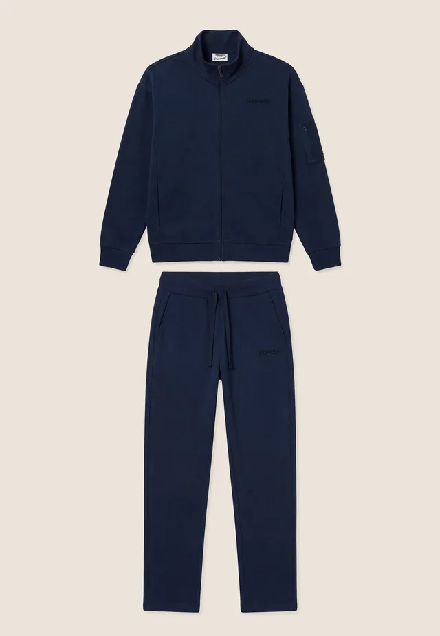 freddy-tuta-sportiva-uomo-in-felpa-garzata-con-zip-e-collo-alto image 1