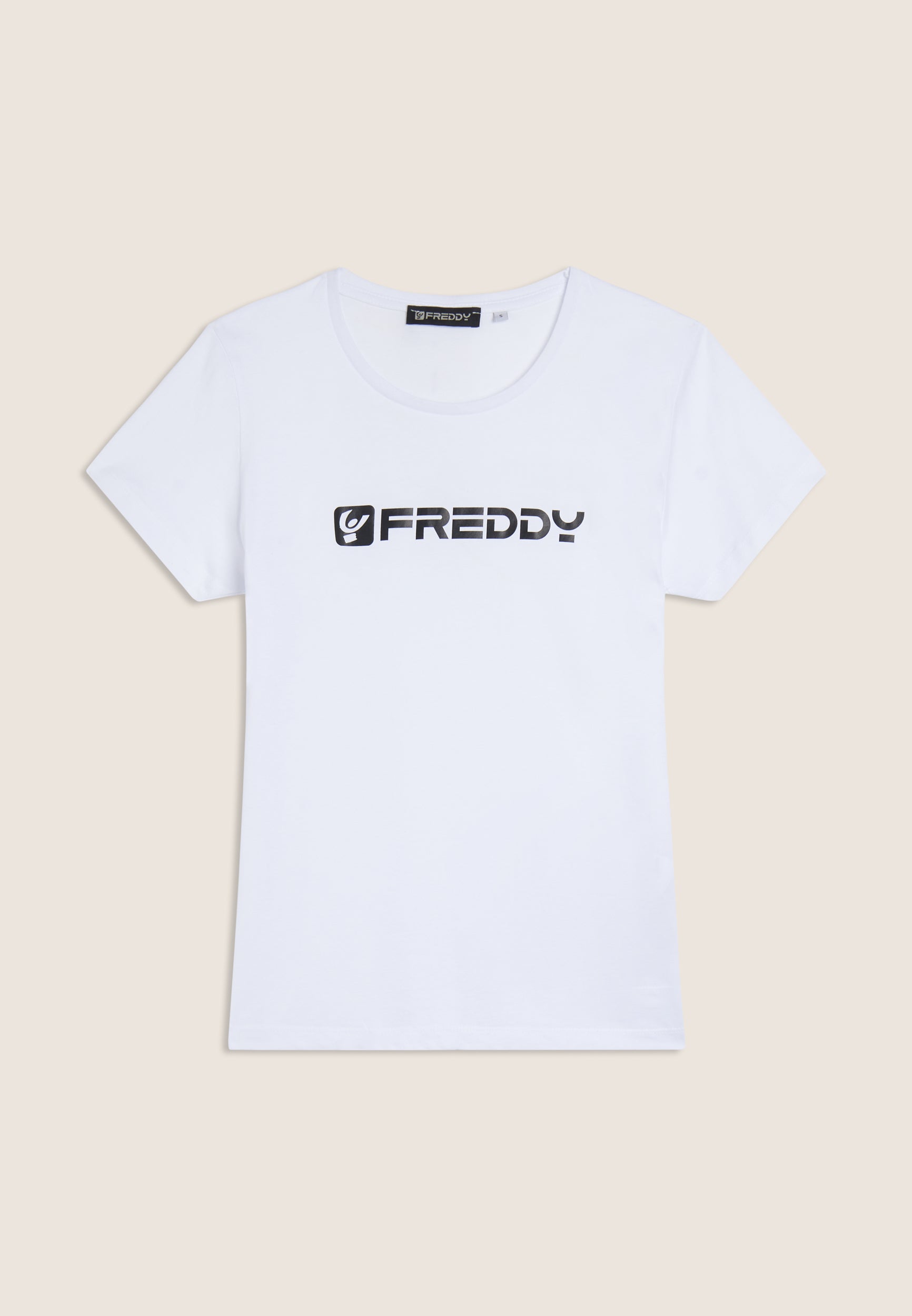 freddy-t-shirt-basic-donna-in-100-cotone-regular-fit-girocollo image 4