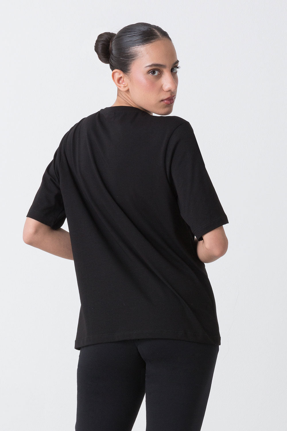 dimensione-danza-basic-t-shirt-in-jersey-elasticizzato-girocollo-maniche-corte image 8