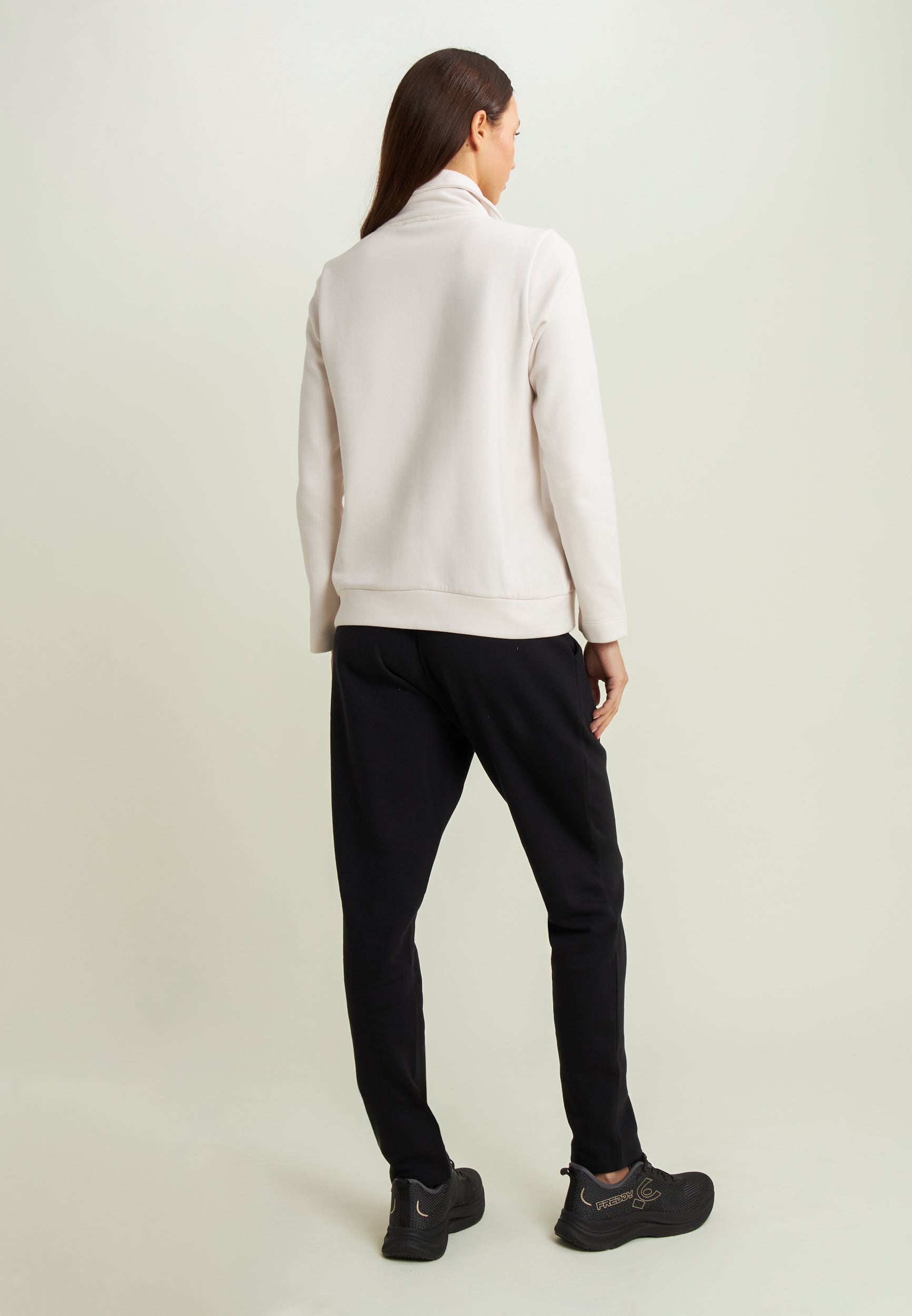 freddy-tuta-sportiva-donna-collo-alto-full-zip-con-scritta-strass-inspired-heart image 3