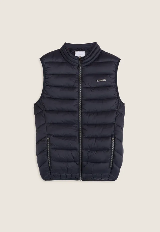 freddy-gilet-uomo-trapuntato-collo-alto-zip-doppio-cursore image 1