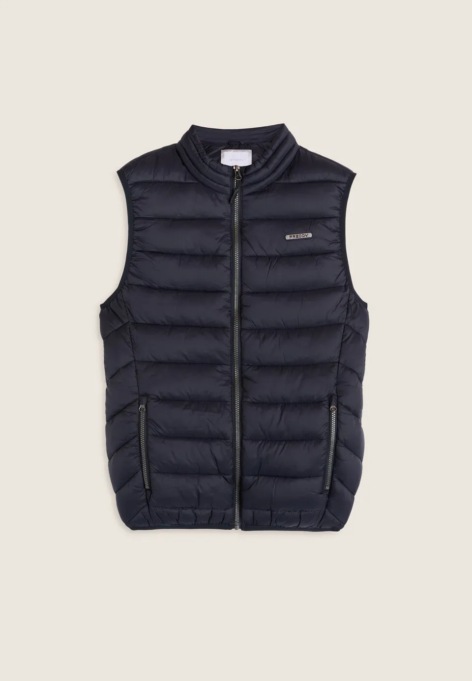 freddy-gilet-uomo-trapuntato-collo-alto-zip-doppio-cursore image 1