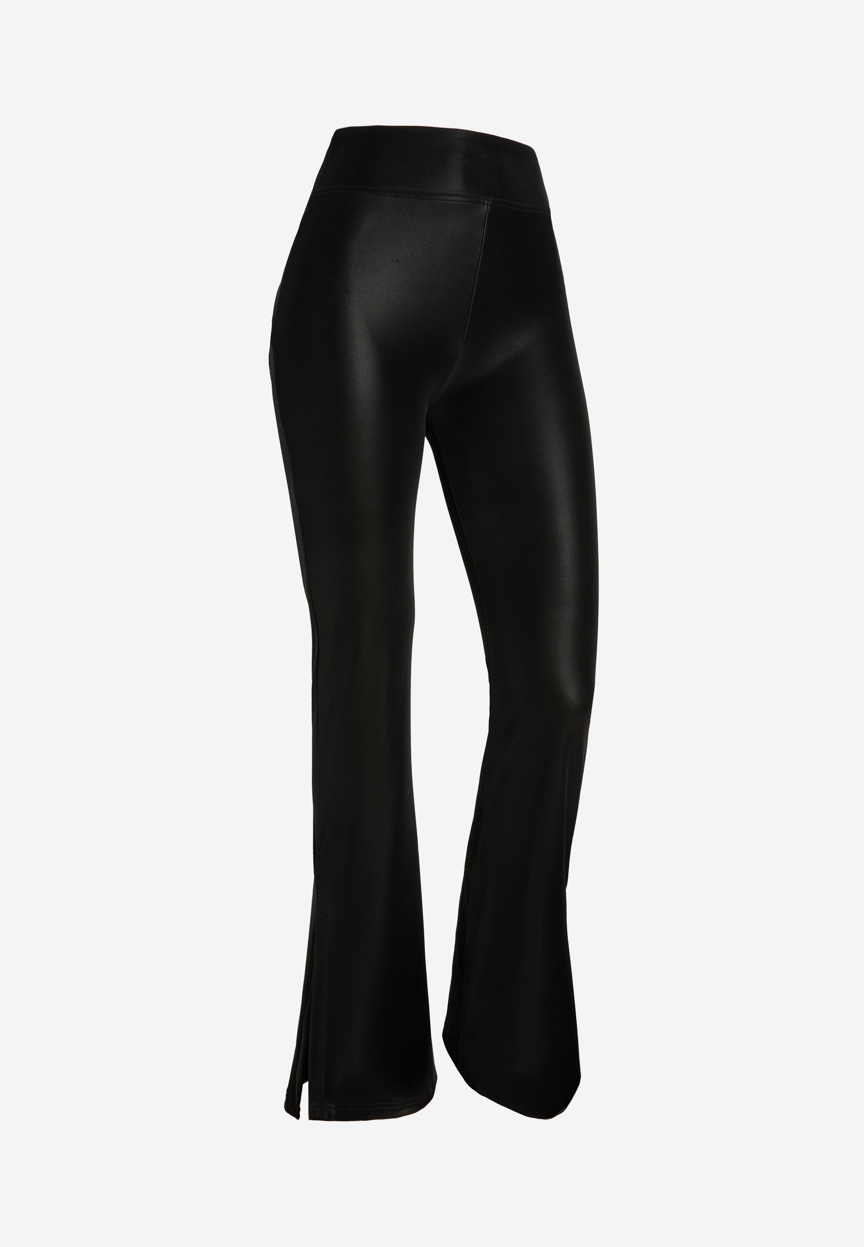 freddy-pantaloni-wr-up-flare-vita-alta-in-similpelle-wet-effect image 6