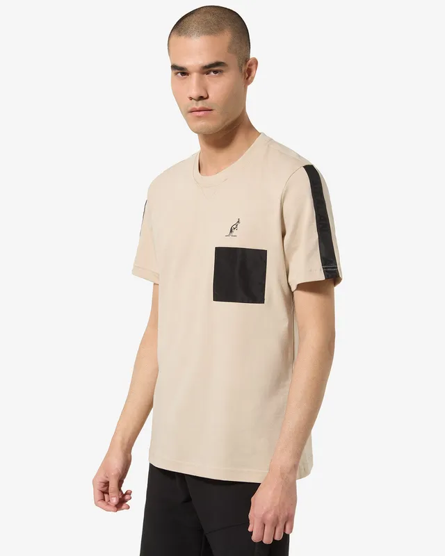 australian-impact-t-shirt-lsuts0017-t-shirt-in-cotone-sabbia-regular-fit image 1