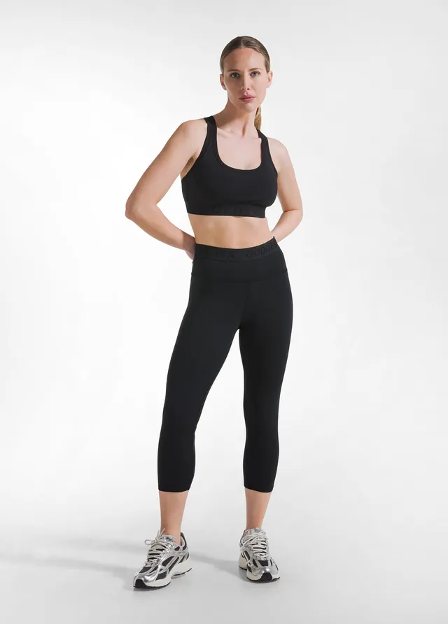 deha-leggings-stretch-7-8-nero-tinta-unita image 1