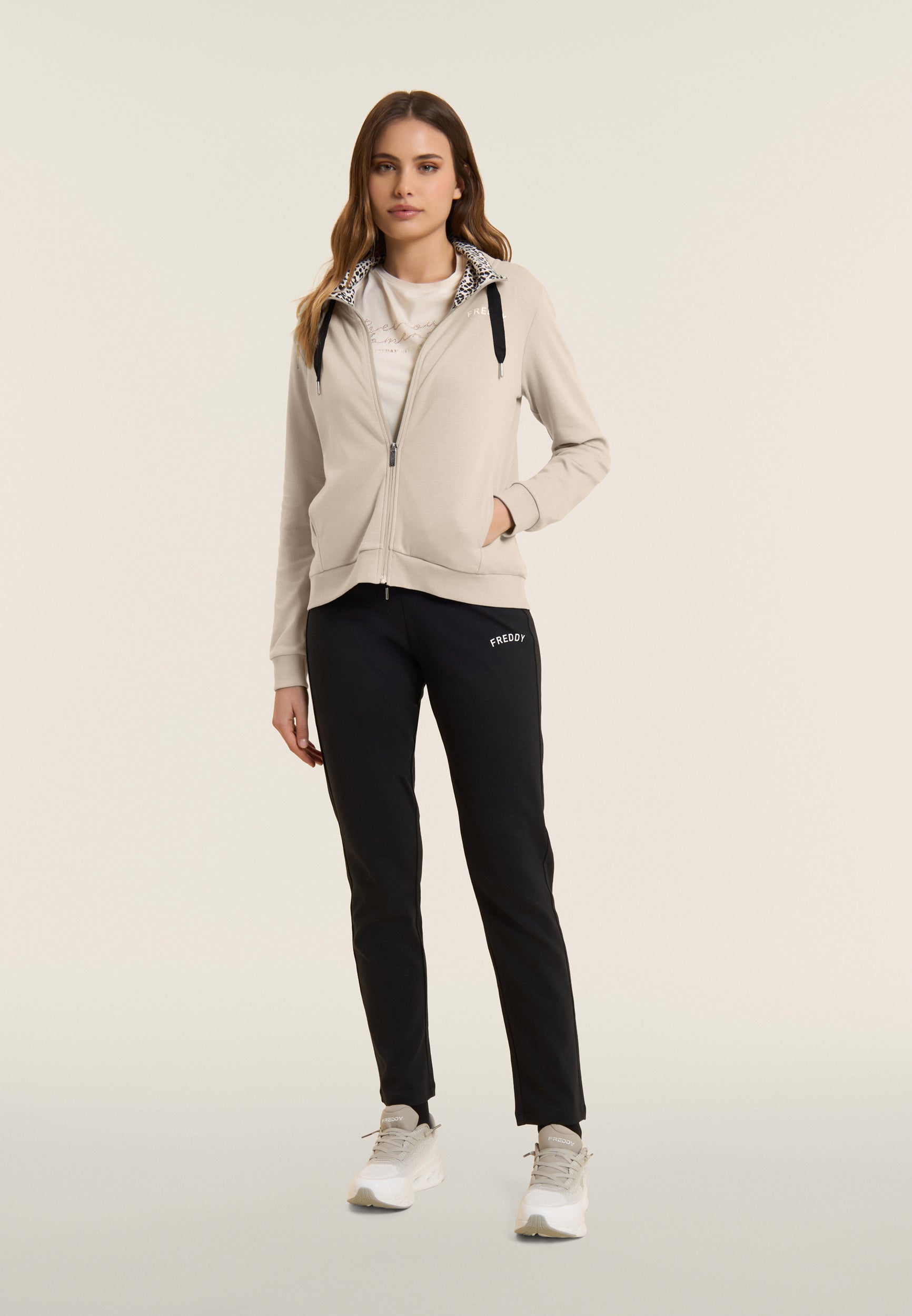 freddy-tuta-con-zip-e-collo-alto-interno-animalier-cotone image 1