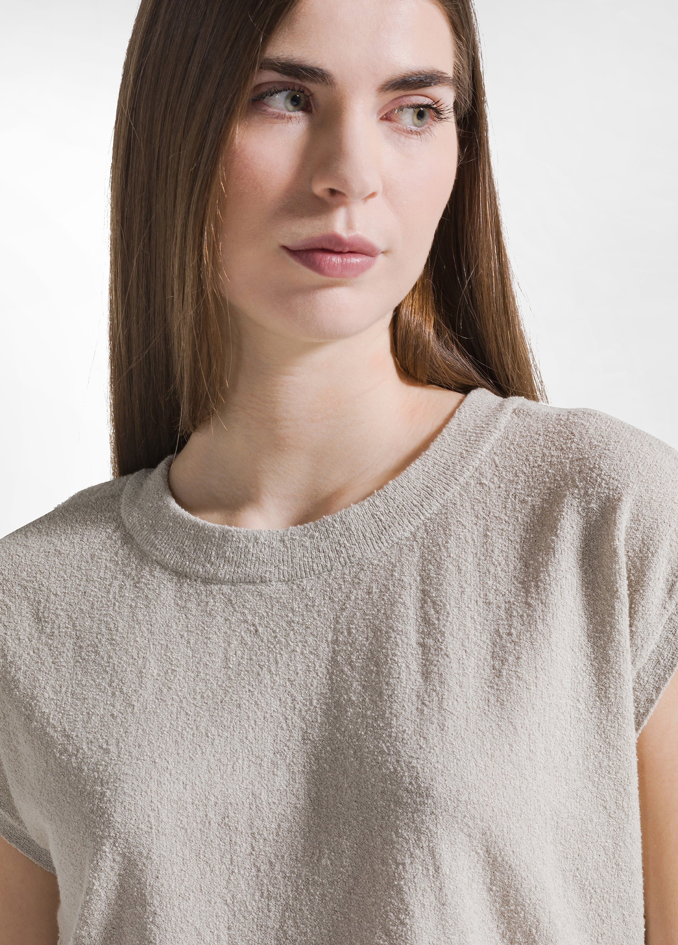 deha-d42383-top-sportivo-stretch-aderente-beige image 3