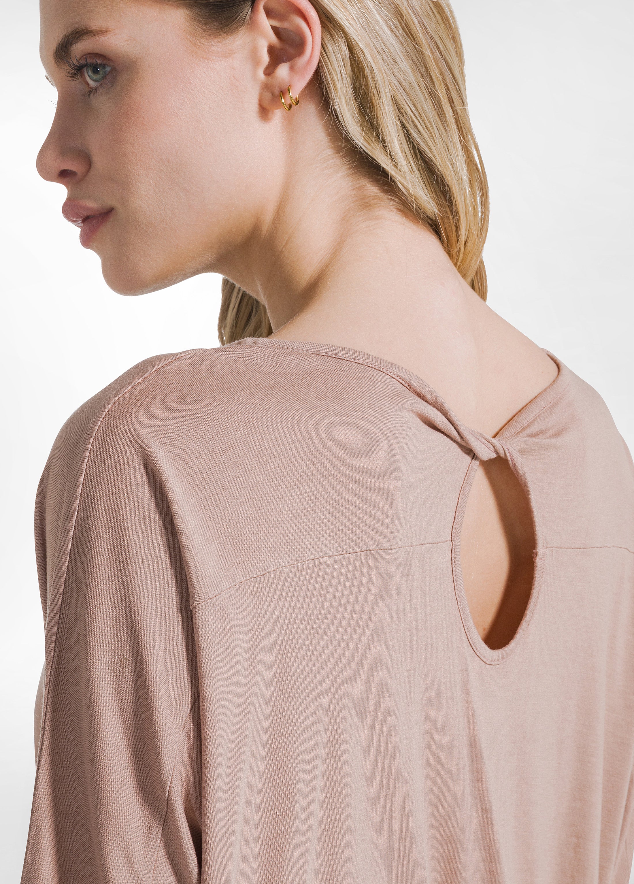deha-t-shirt-fluida-in-viscosa-marrone image 4