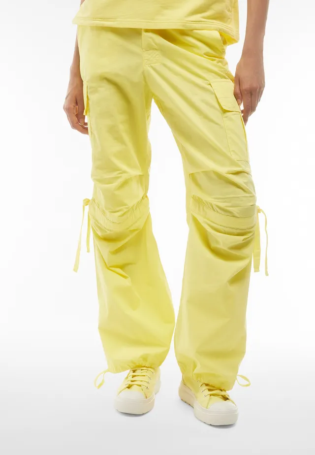 freddy-pantaloni-cargo-donna-popeline-tinto-capo-parachute image 1