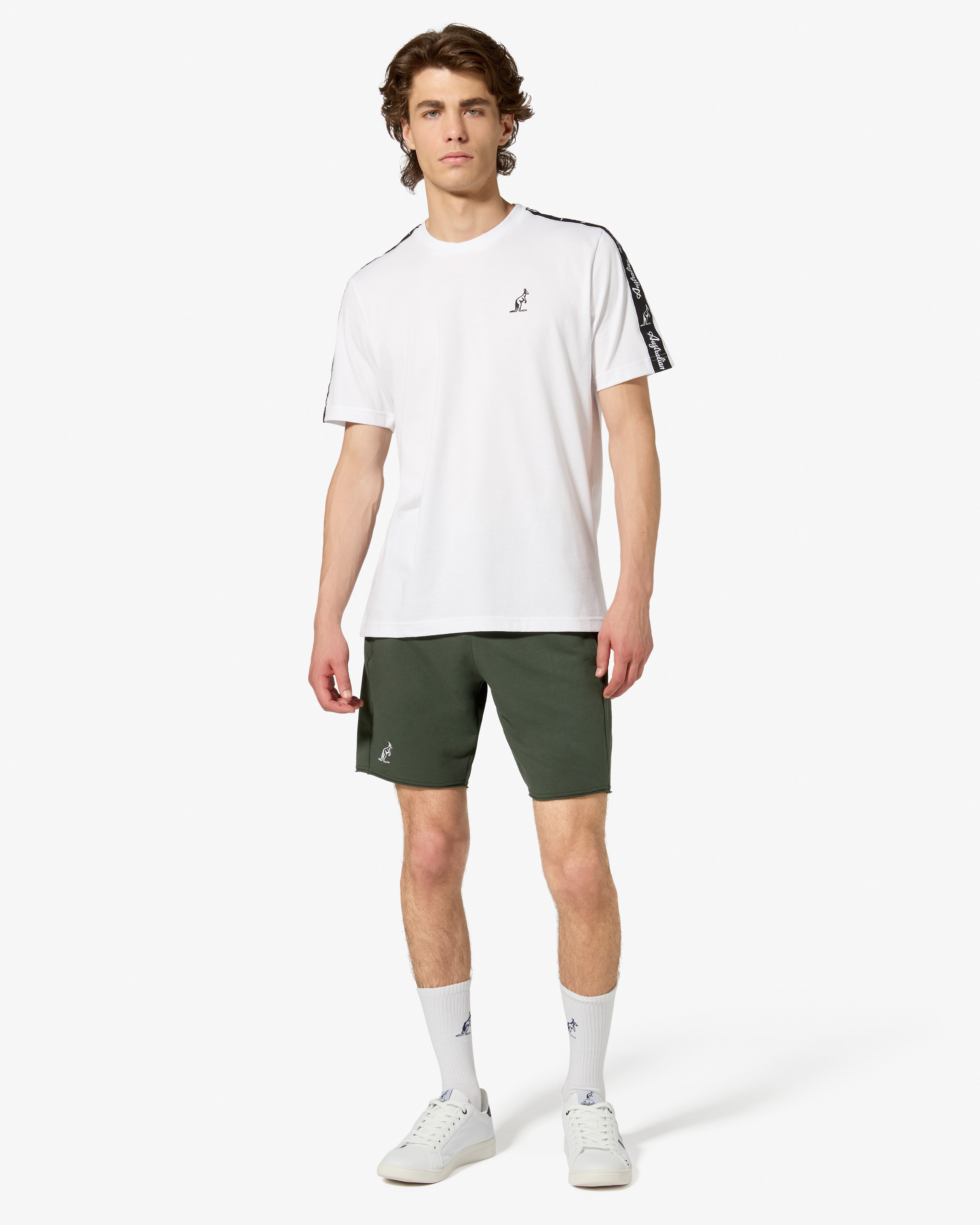 australian-tape-t-shirt-in-cotone-bianco-regular-fit image 2