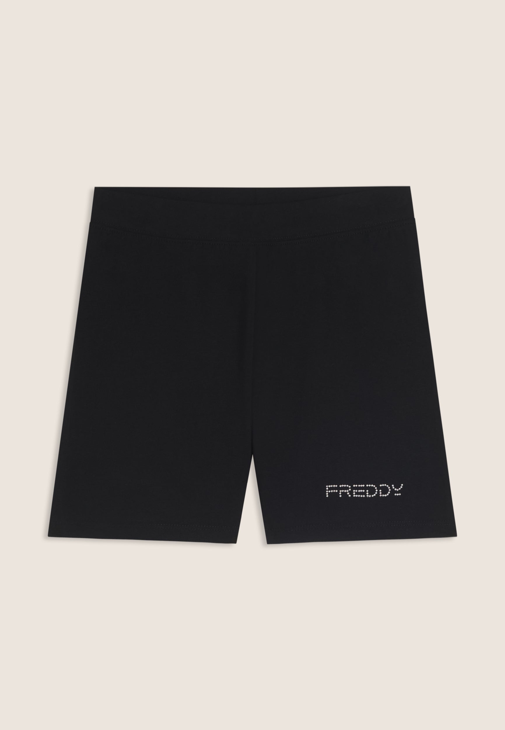 freddy-leggings-short-jersey-pesante-con-logo-perline image 1