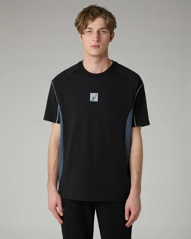 australian-nocturna-t-shirt-cotone-regular-fit-nero-made-in-italy image 1