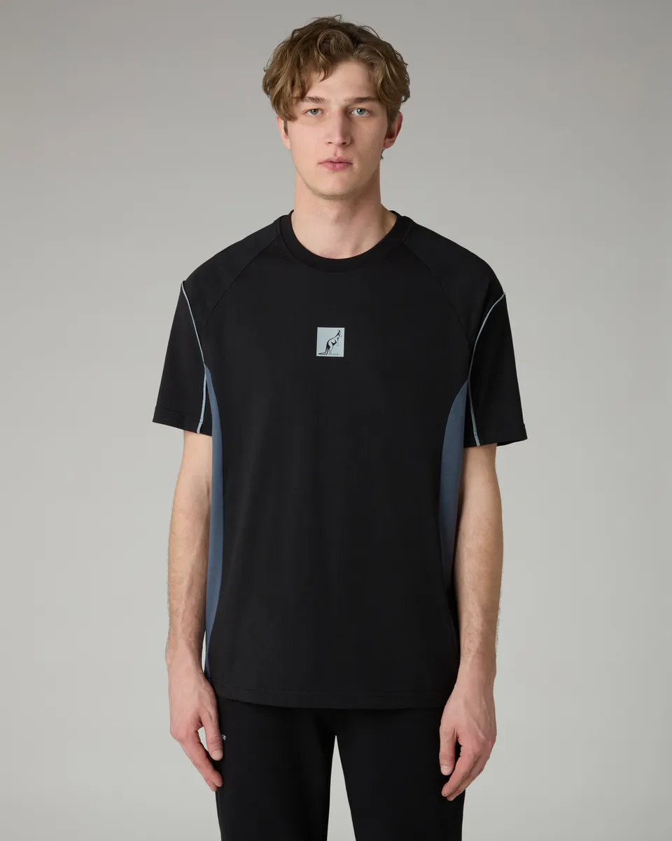 australian-nocturna-t-shirt-cotone-regular-fit-nero-made-in-italy image 1