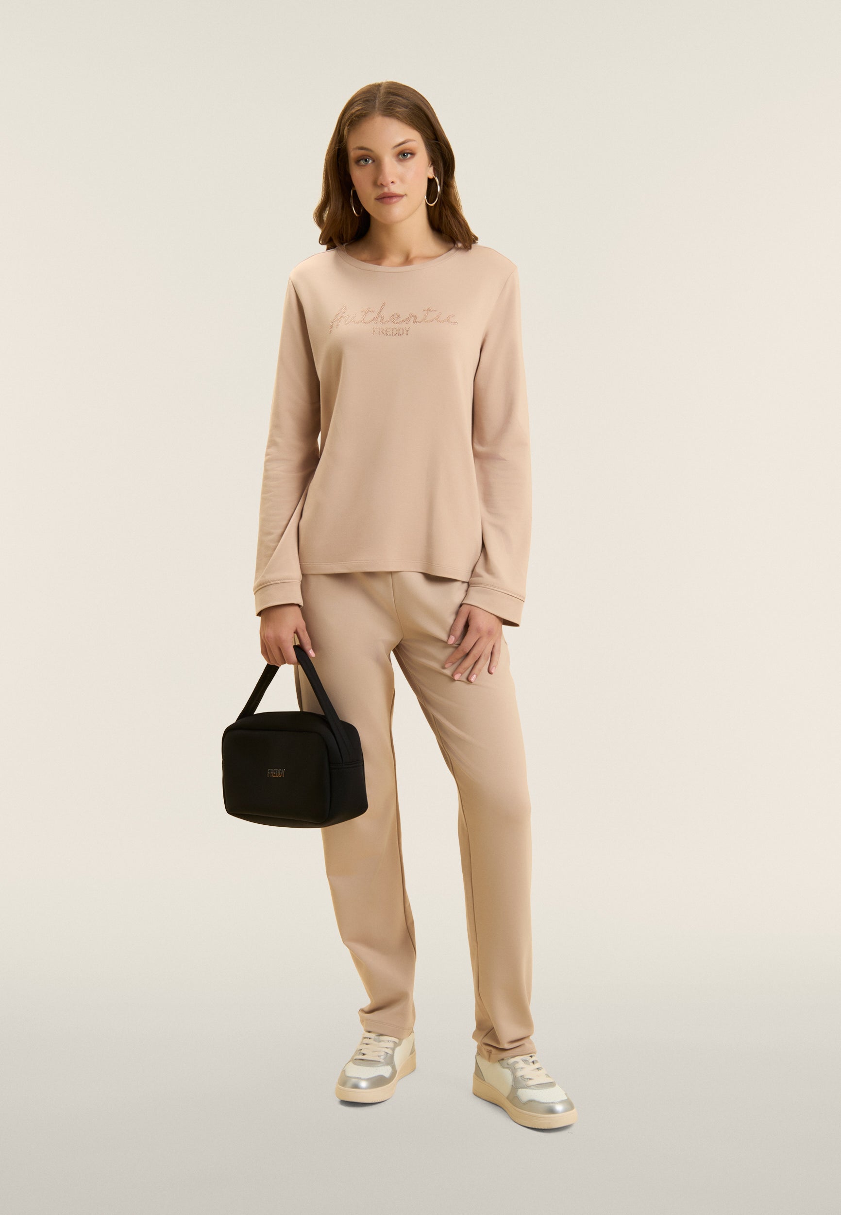 freddy-pantaloni-sportivi-gamba-dritta-con-strass-freddy image 2