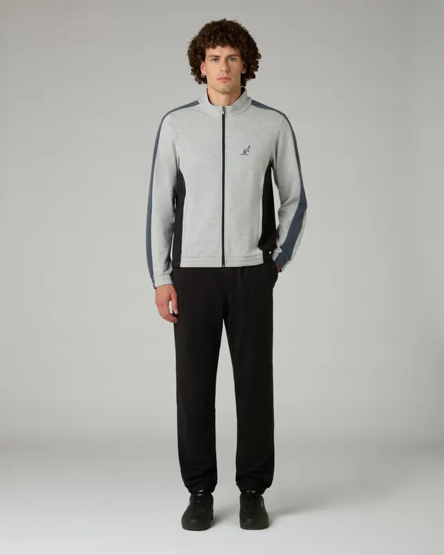 australian-echo-tracksuit-tuta-in-felpa-garzata-grigio-melange-made-in-italy image 1