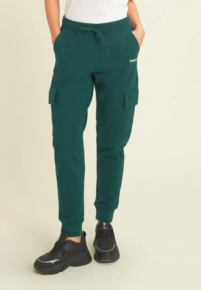 freddy-pantaloni-sportivi-in-felpa-cargo-con-tasconi-laterali image 1