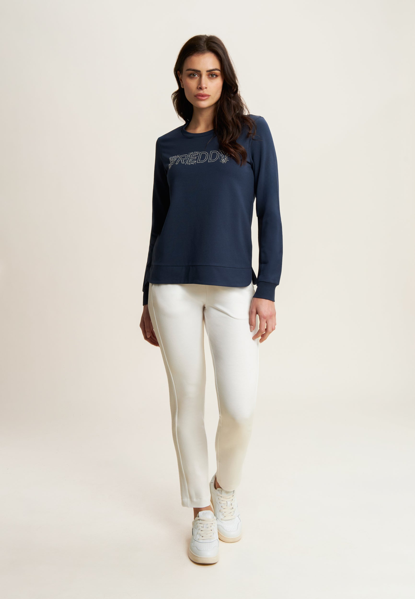 freddy-pantaloni-sportivi-viscosa-con-dettagli-a-costine image 2