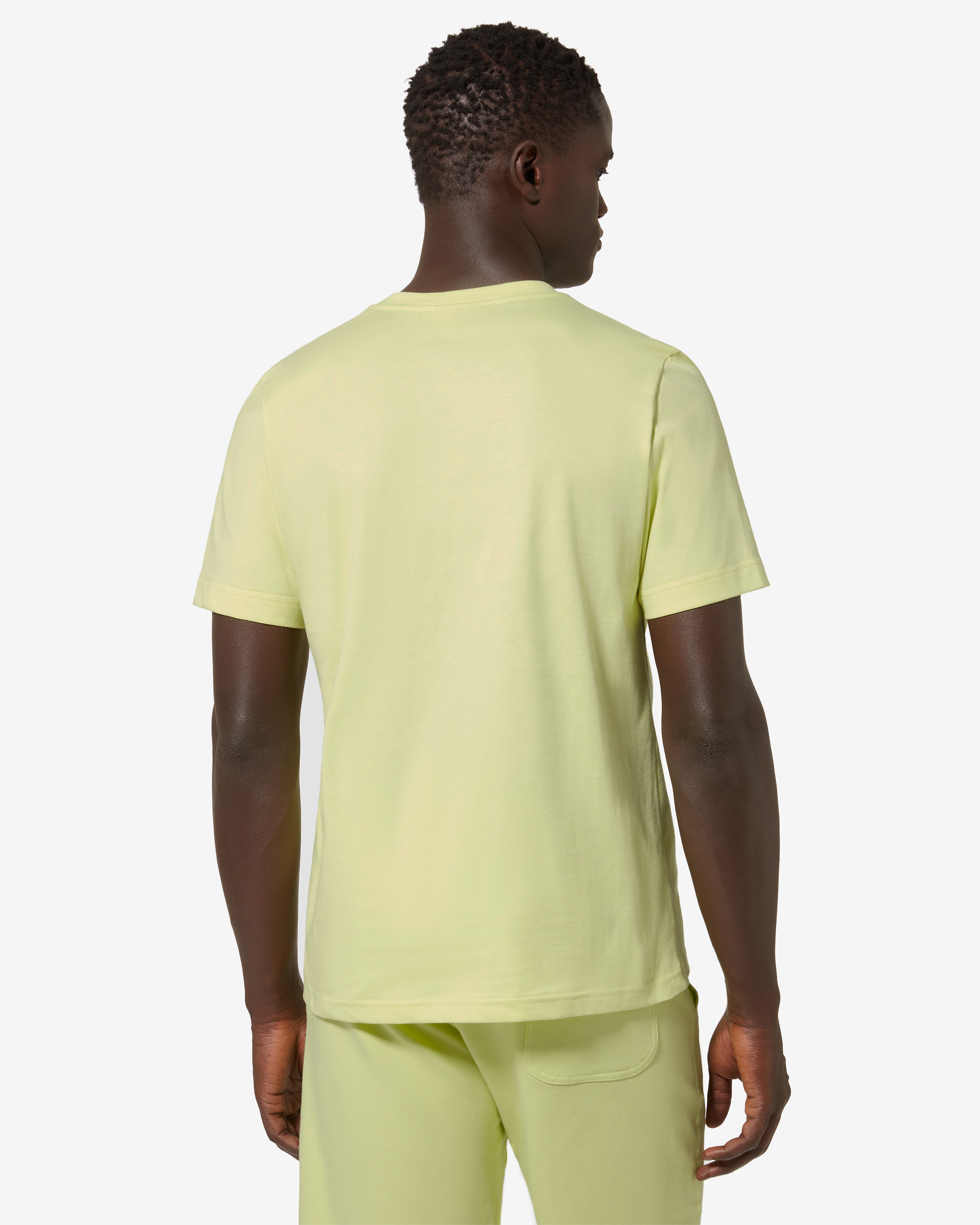 australian-record-t-shirt-t-shirt-cotone-lime-stampa-petto image 3
