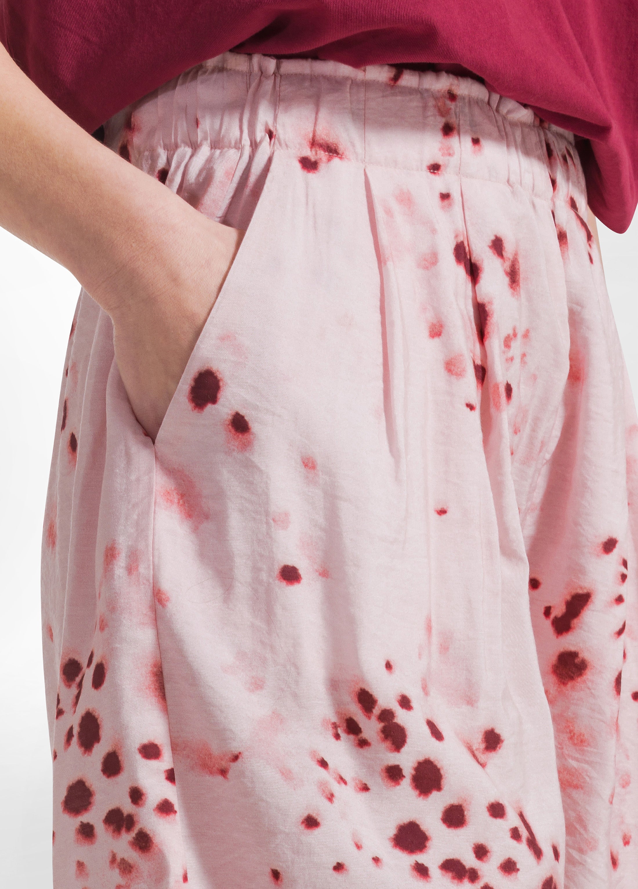 deha-shorts-in-viscosa-effetto-stropicciato-rosa image 4