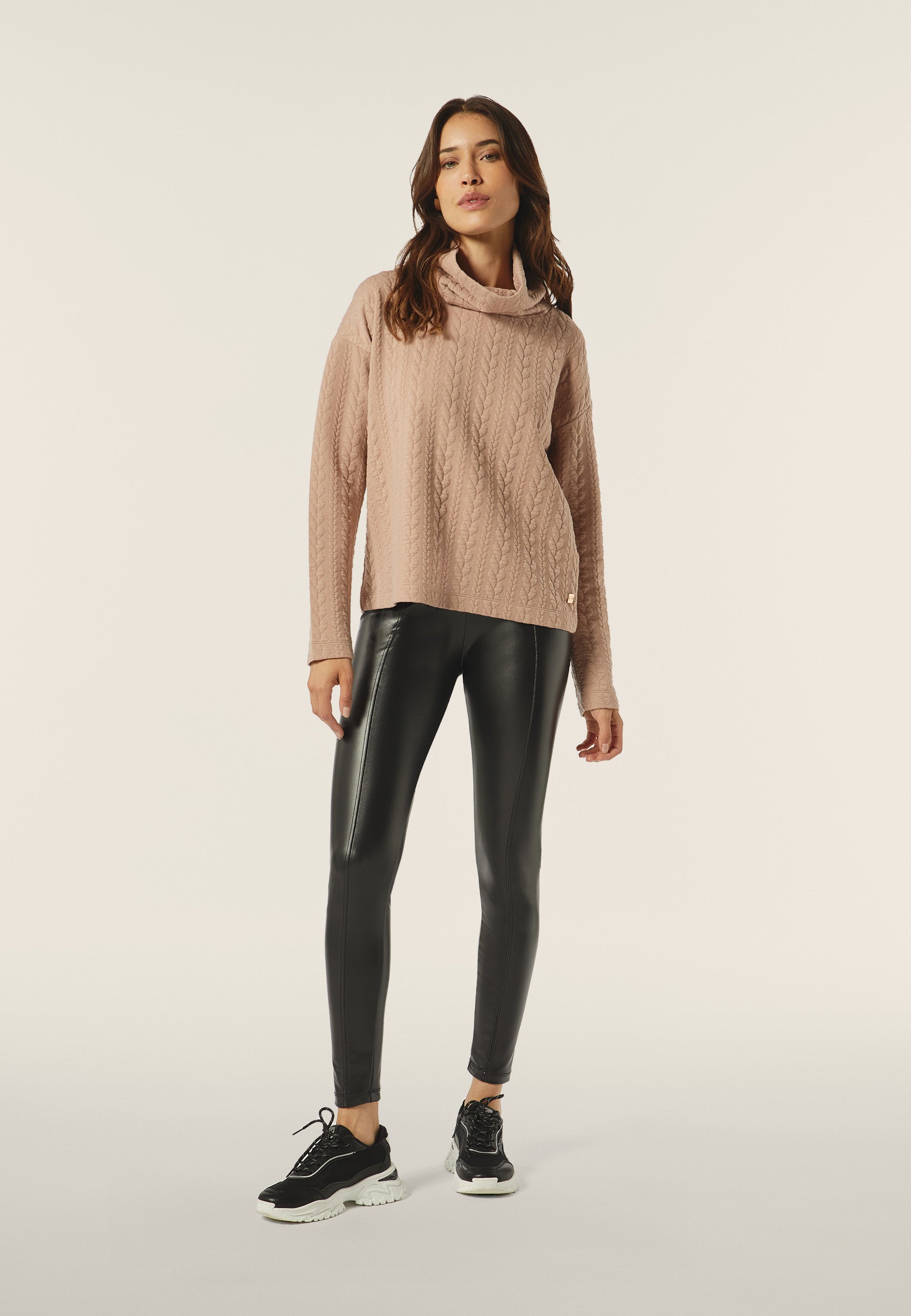 freddy-leggings-slim-fit-in-similpelle-elasticizzata image 2
