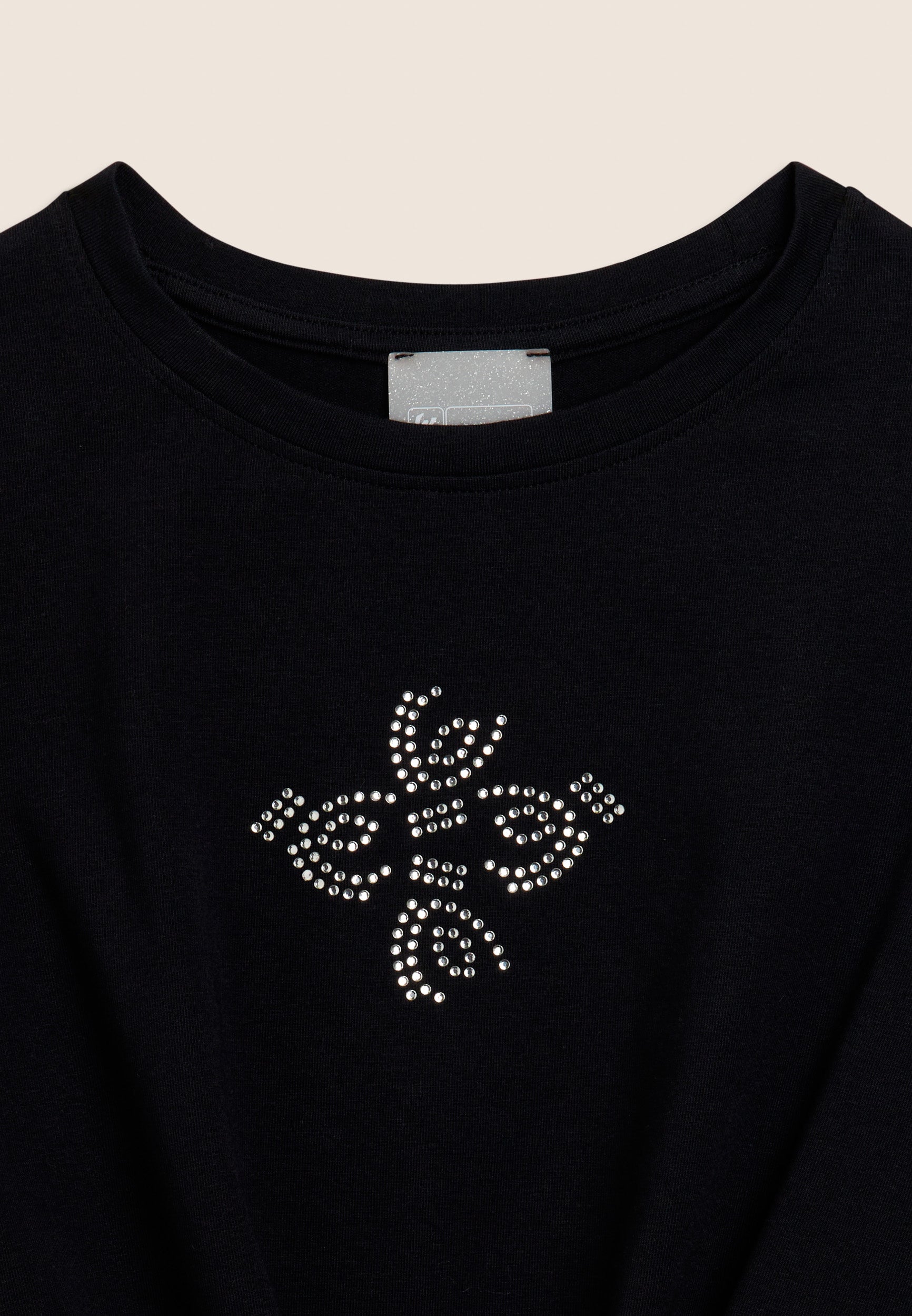 freddy-t-shirt-cropped-con-nodo-e-strass-bambina-e-ragazza image 7