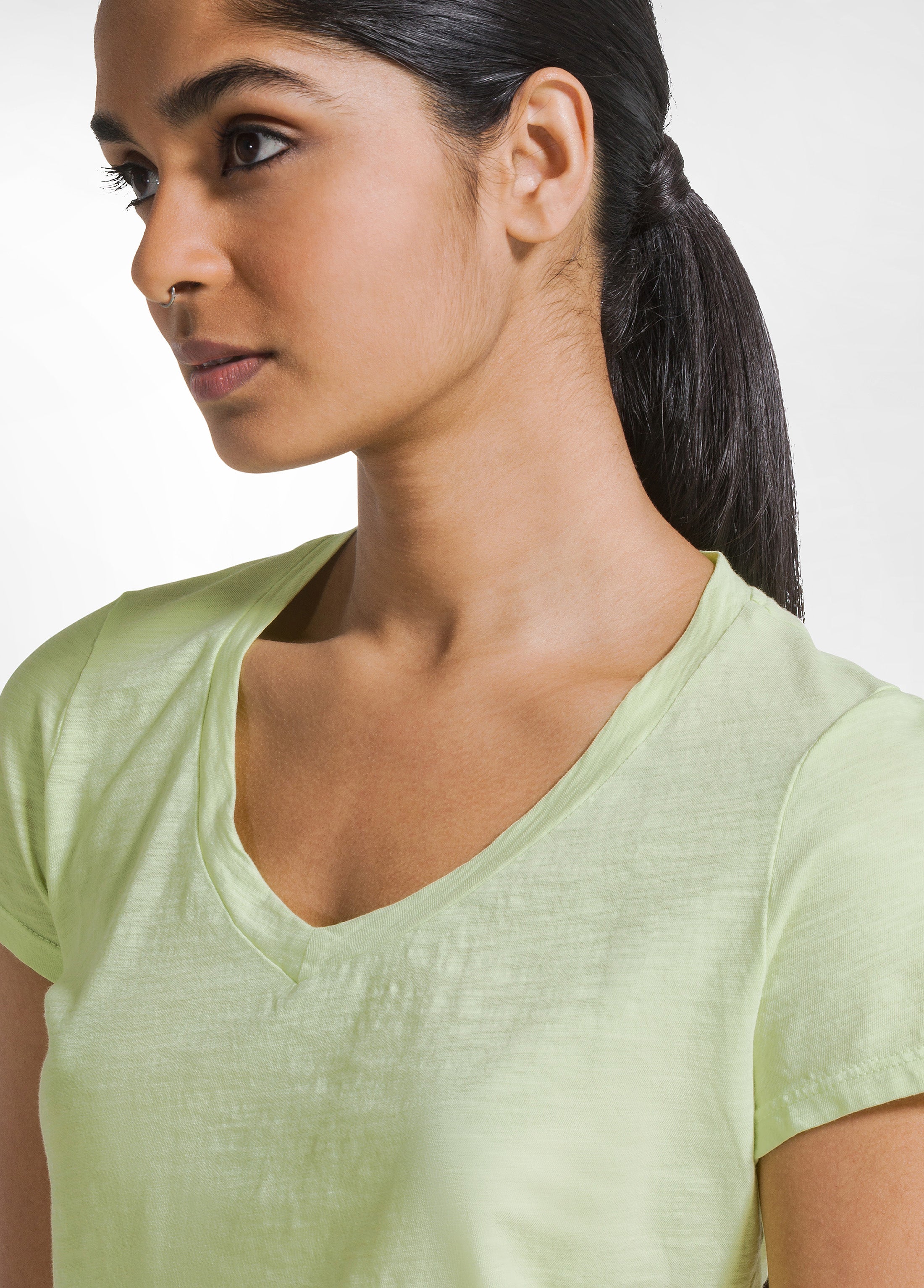 deha-t-shirt-d42511-flamm-scollo-a-v-gialla image 3