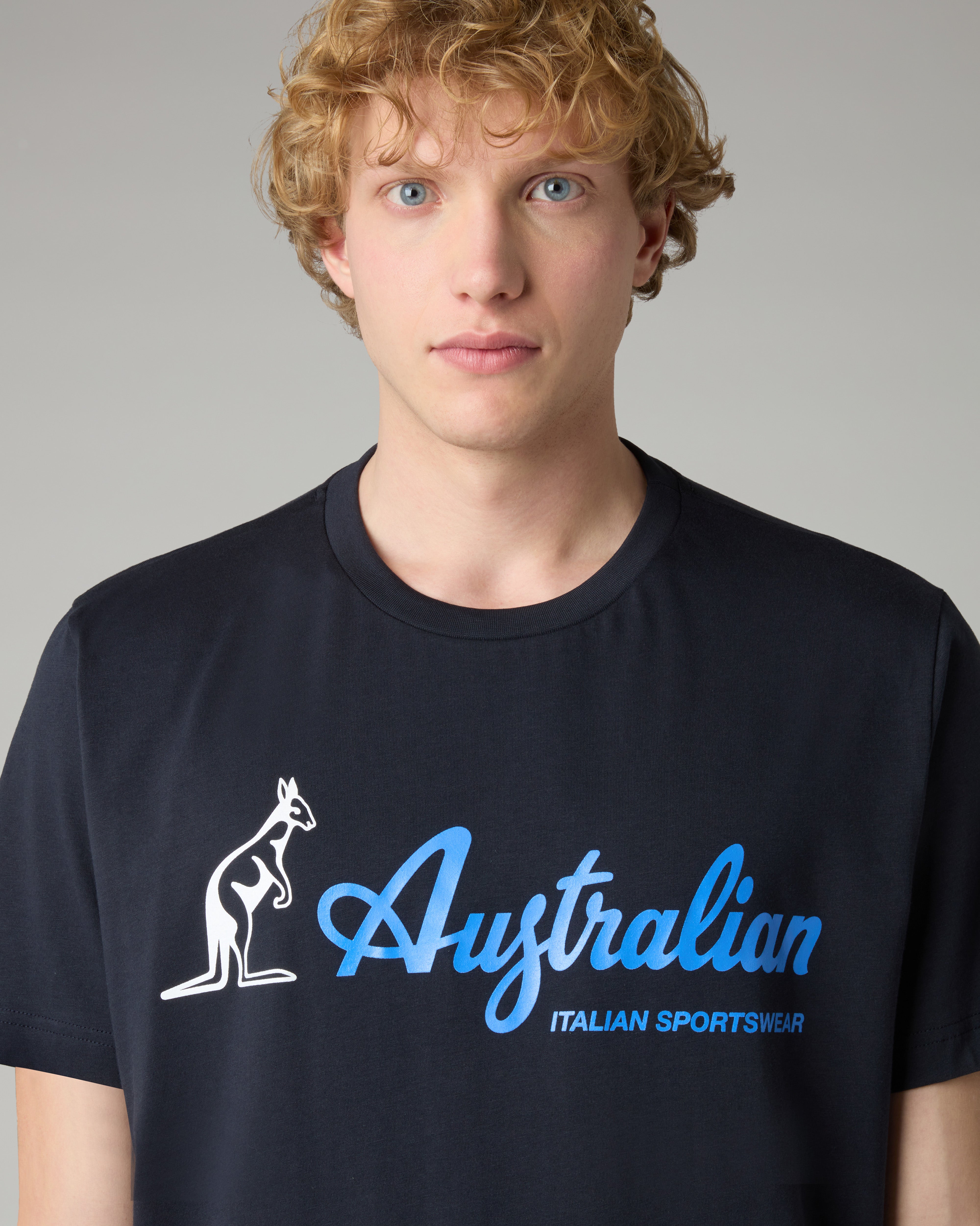 australian-big-logo-t-shirt-t-shirt-in-cotone-regular-fit-blu-navy image 4