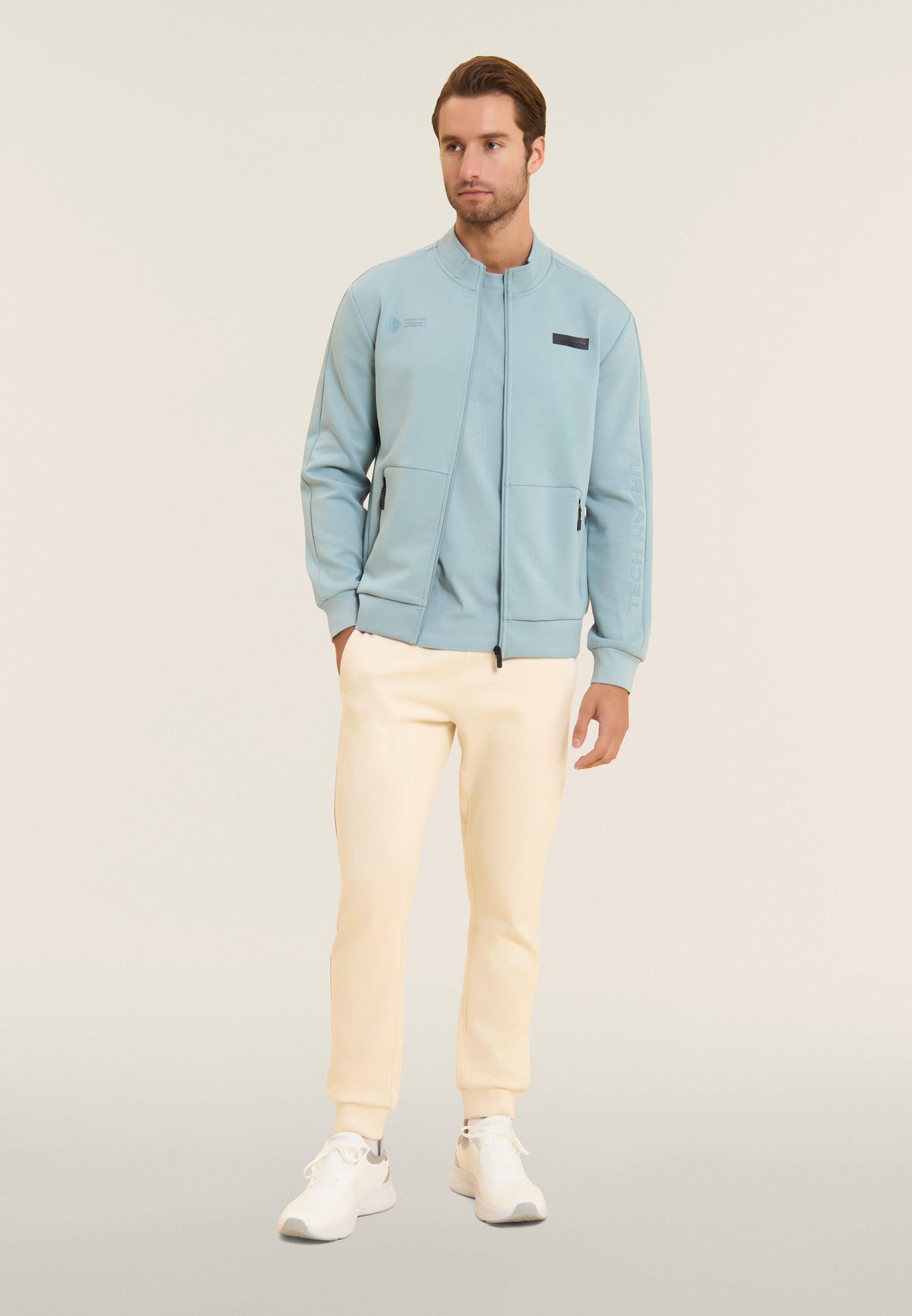 freddy-felpa-zip-slim-urban-tech-interlock-con-tasche-zip image 5