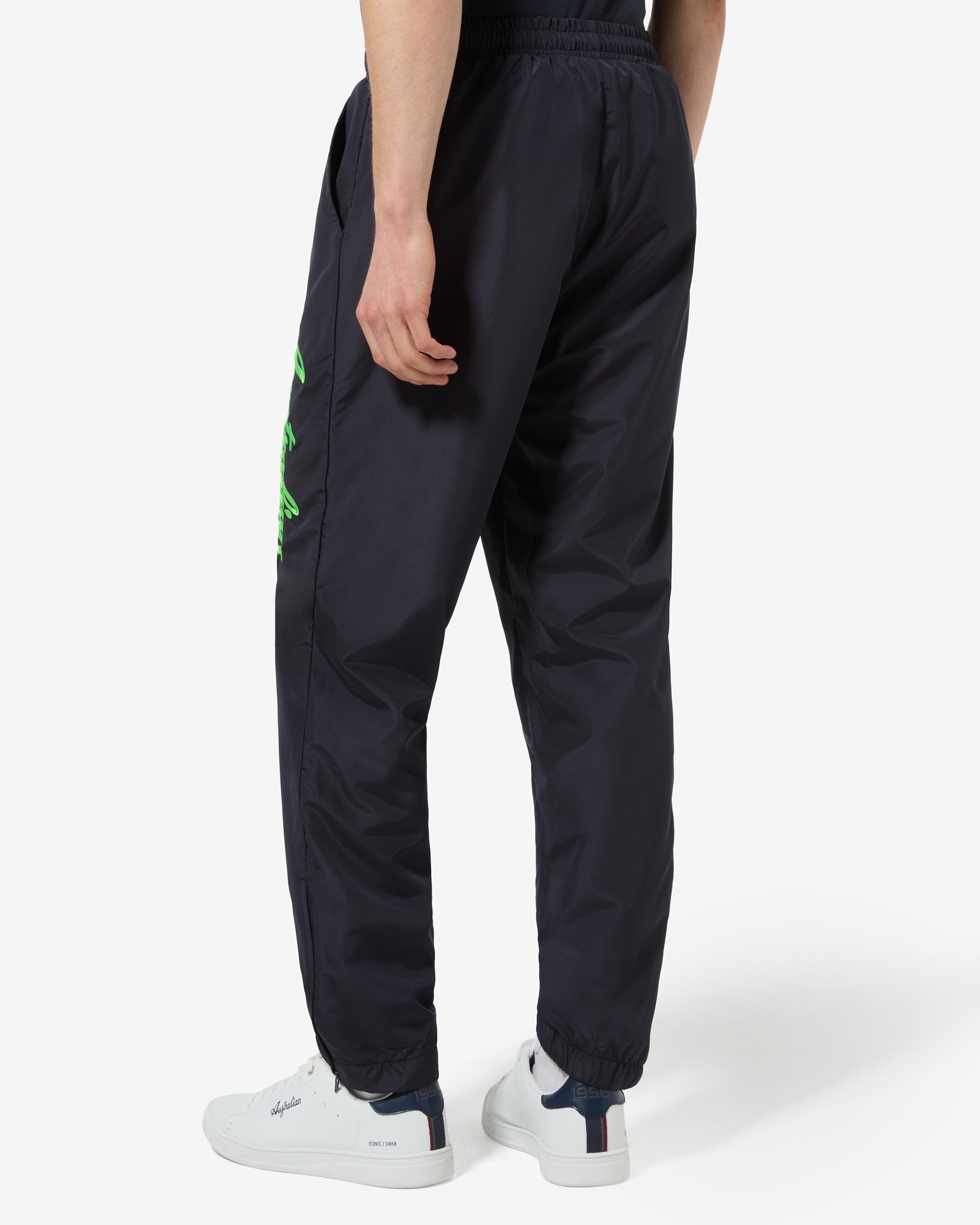 australian-logo-smash-track-pant-pantalone-tuta-blu-navy-verde-kawasaki image 3