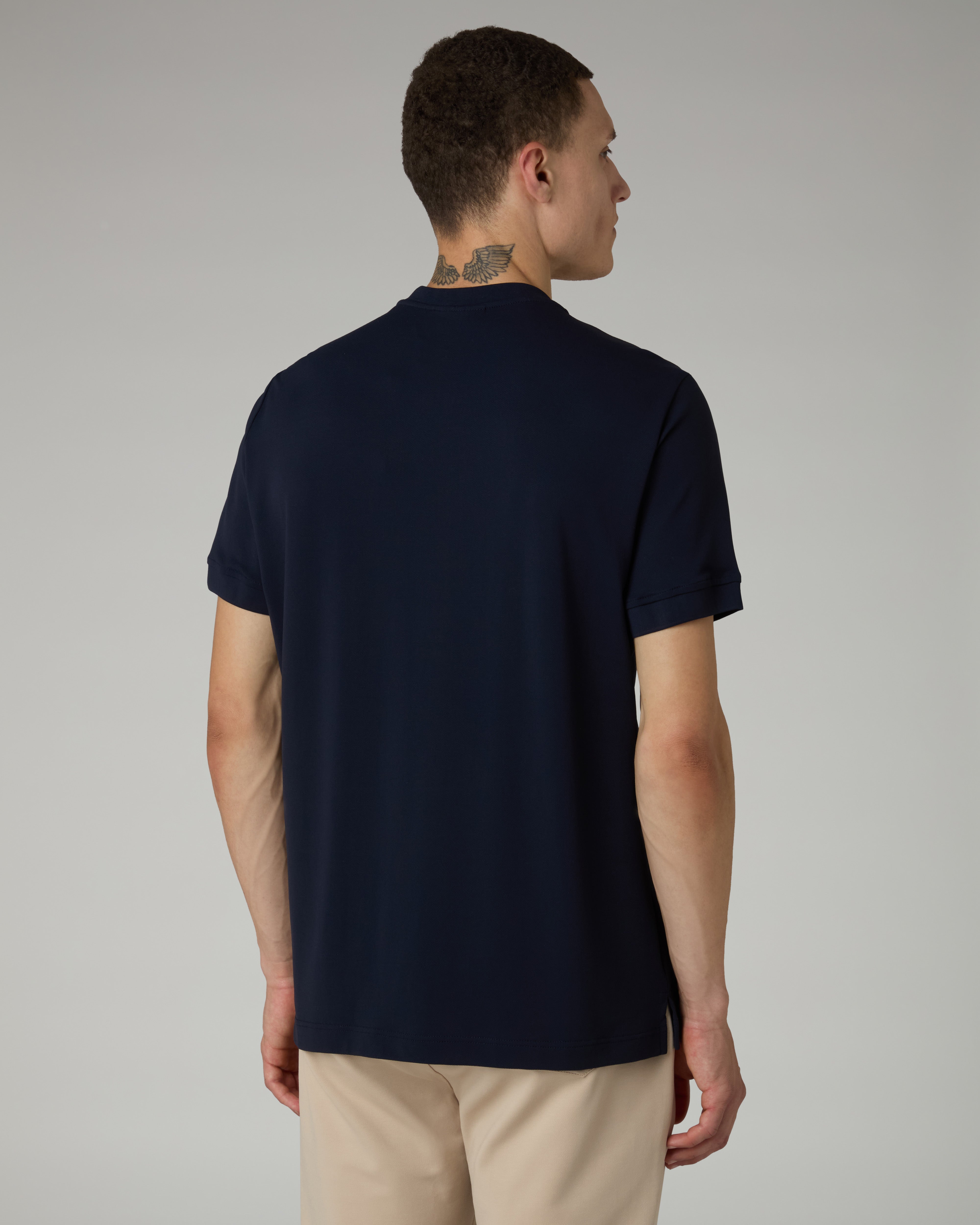 australian-style-polo-shirt-polo-piquet-tecnico-blu-navy-regular-fit image 3
