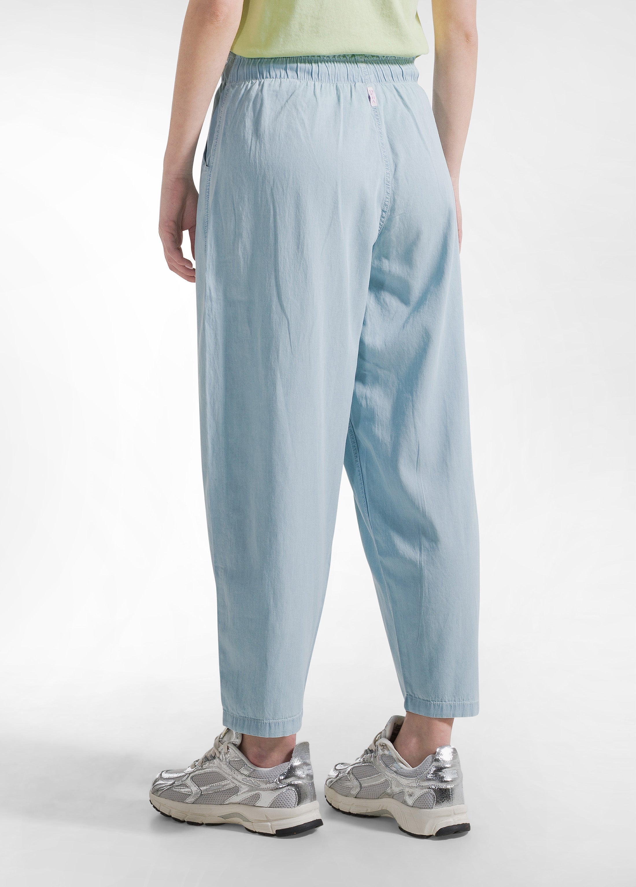 deha-pantaloni-balloon-in-denim-lyocell-blu-donna image 3