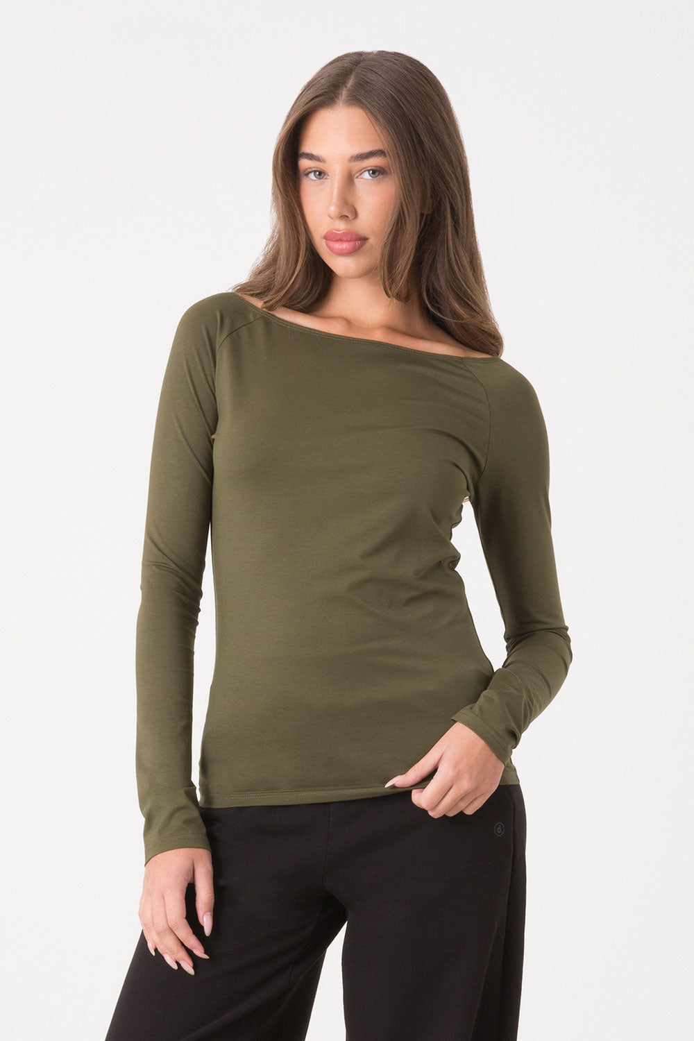 dimensione-danza-t-shirt-manica-lunga-cotone-modal-collo-a-barca image 1