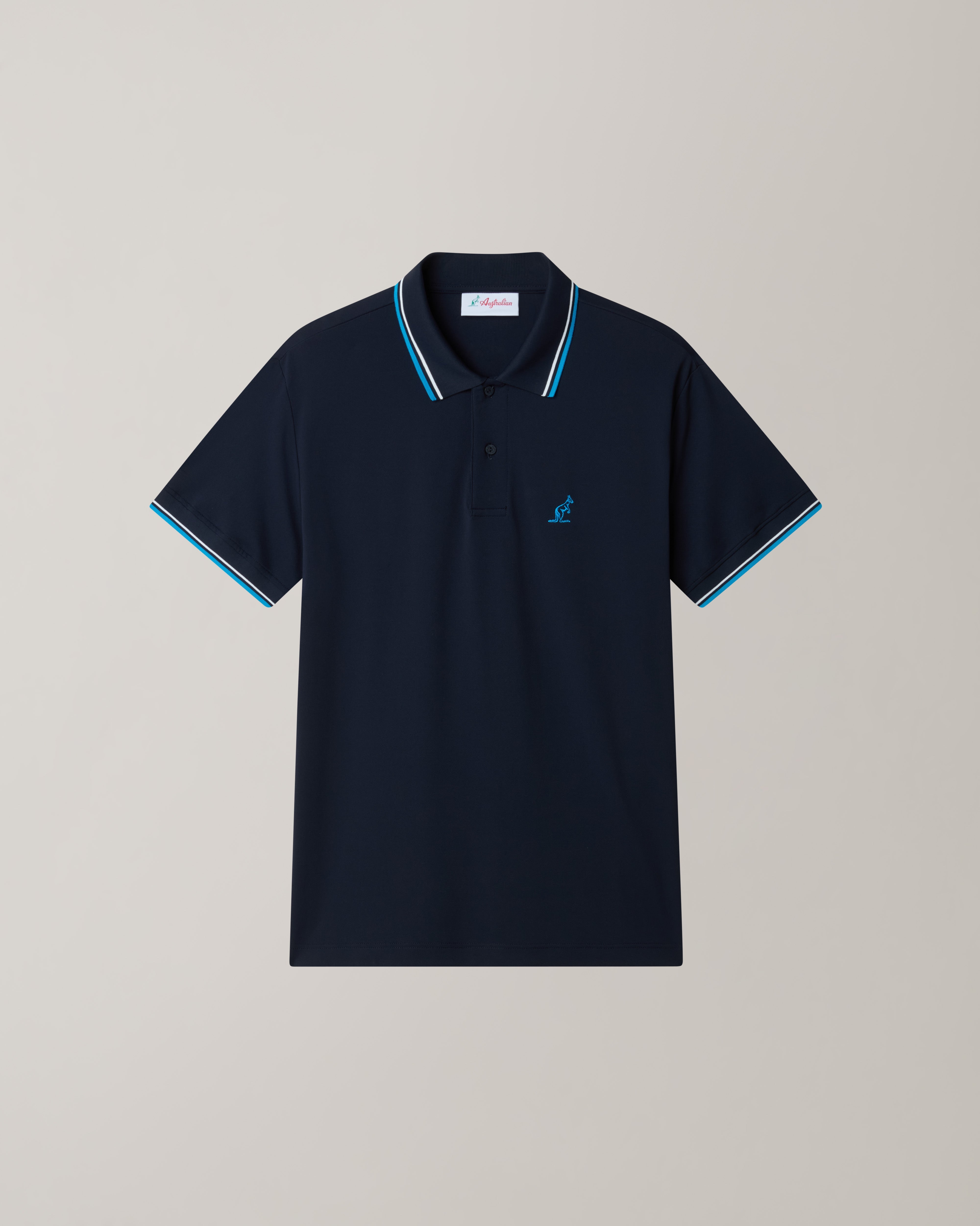 australian-2-stripes-polo-shirt-polo-tecnica-blu-navy-collo-rigato image 5