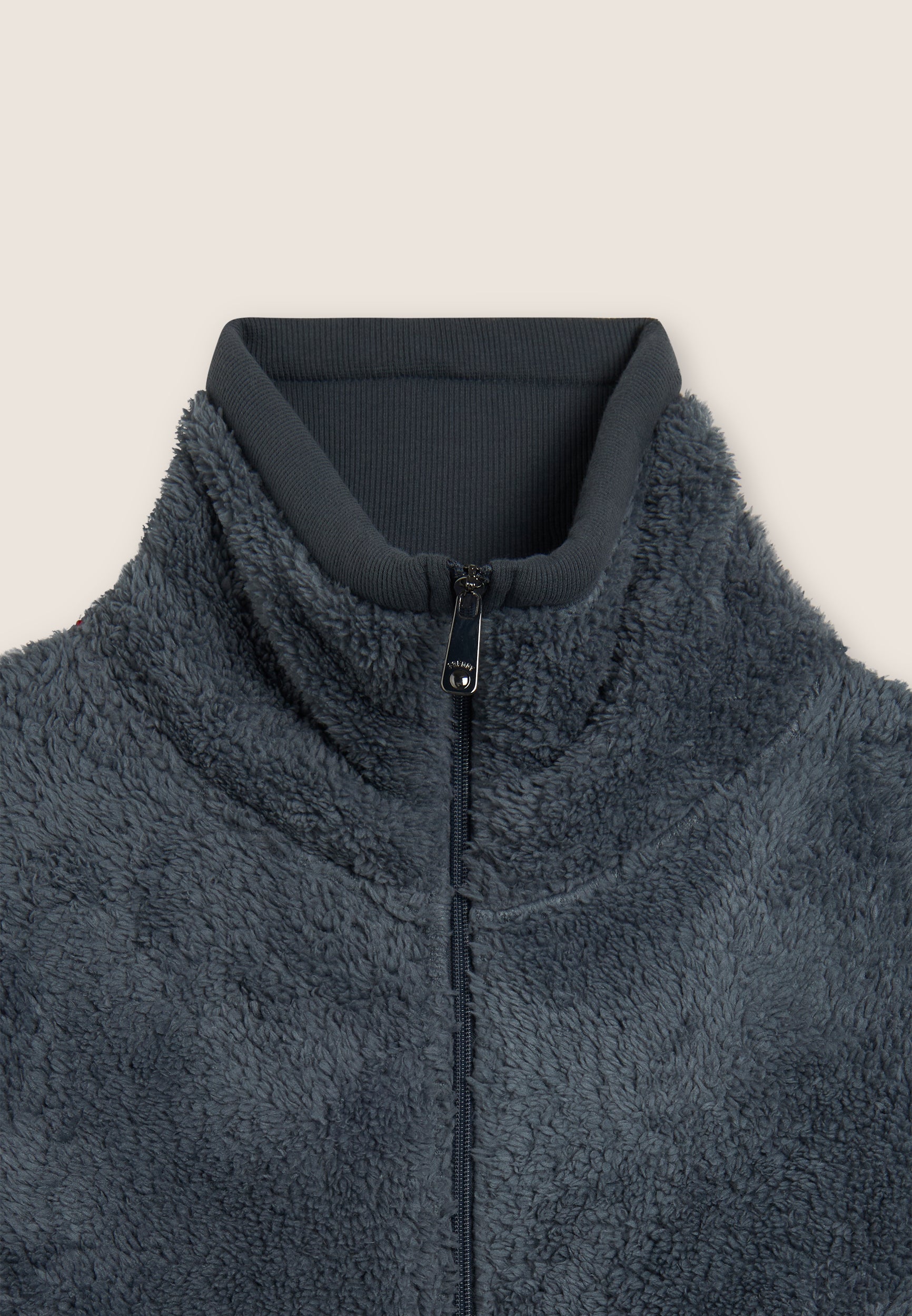 freddy-felpa-in-pile-sherpa-con-zip-e-collo-alto-regular-fit image 3