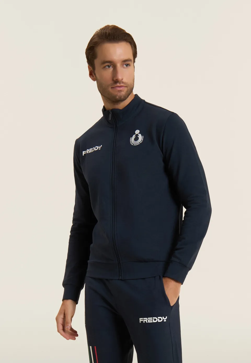 freddy-felpa-uomo-fipav-full-zip-cotone-bielastico-arbitri image 1