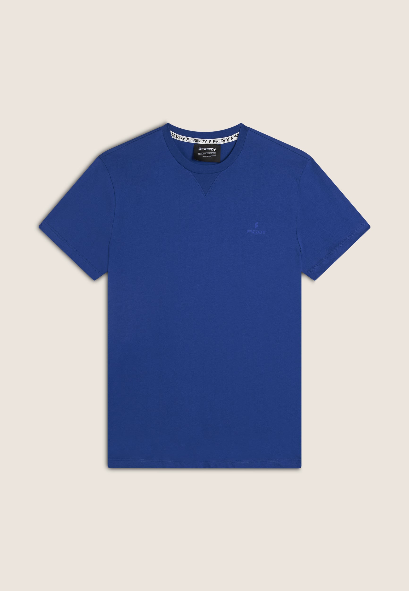 freddy-t-shirt-regular-girocollo-cotone-con-logo-tono-su-tono image 5