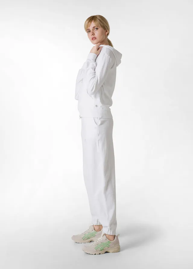 deha-pantaloni-jogger-in-spugna-bianco-pantaloni-leisurewear-in-cotone image 1