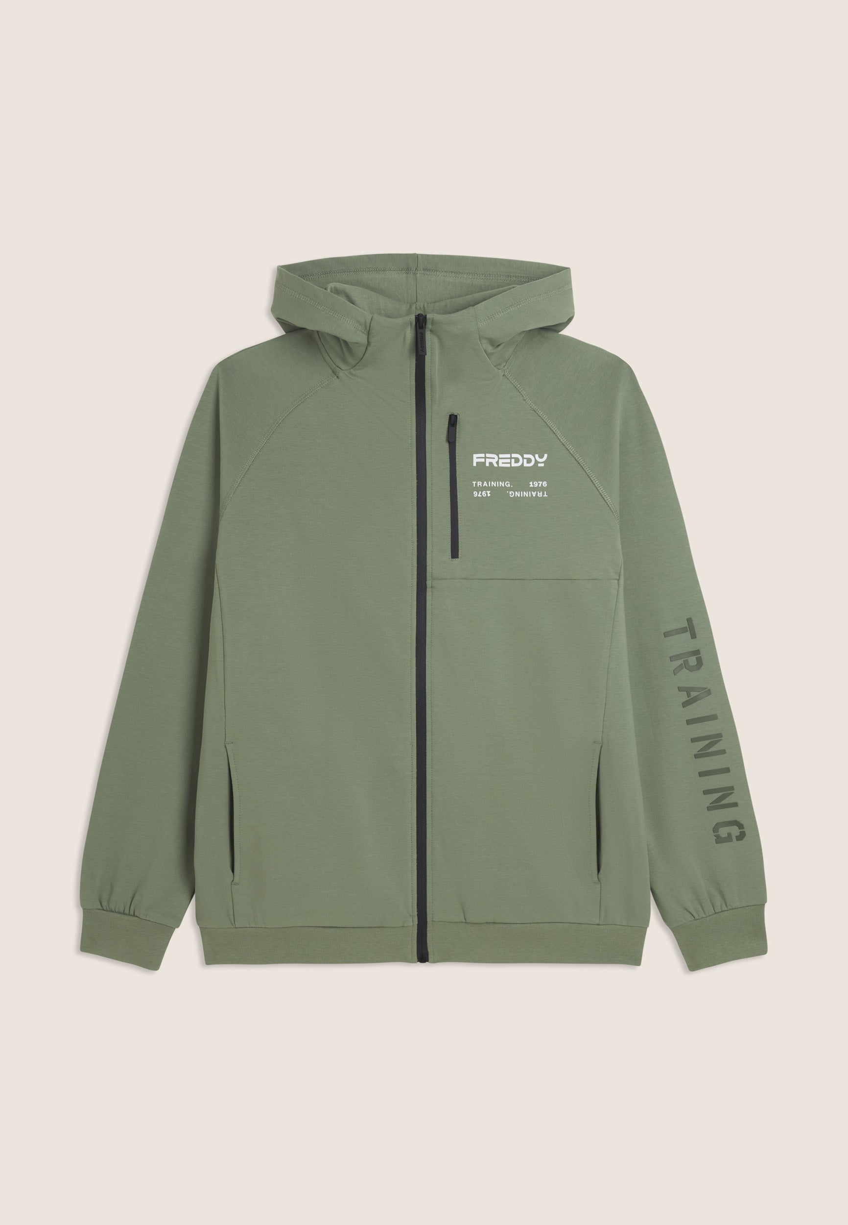 freddy-felpa-donna-con-cappuccio-full-zip-in-baby-french-terry-training image 4